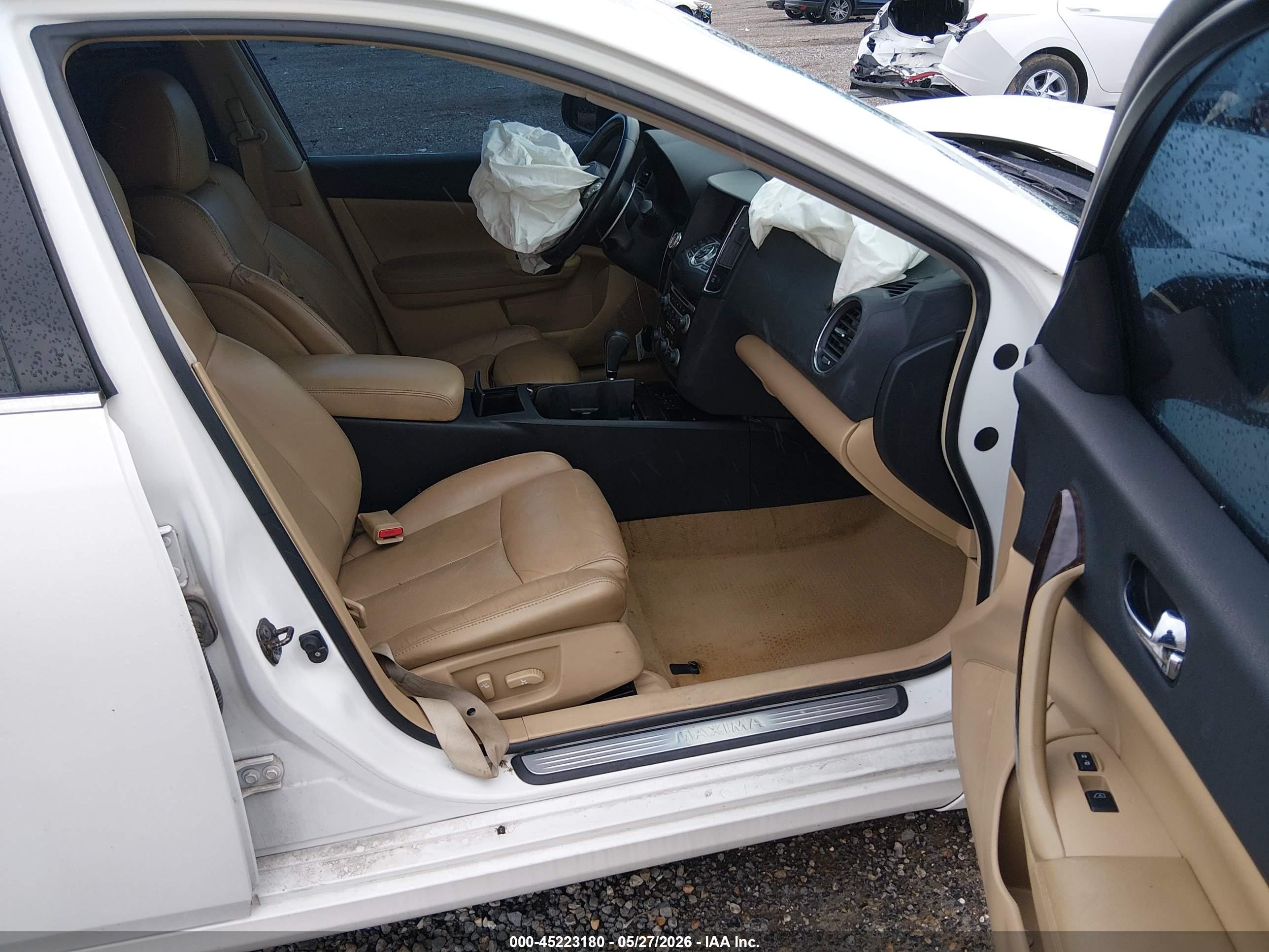 2010 Nissan Maxima 3.5 Sv White vin: 1N4AA5AP7AC867279