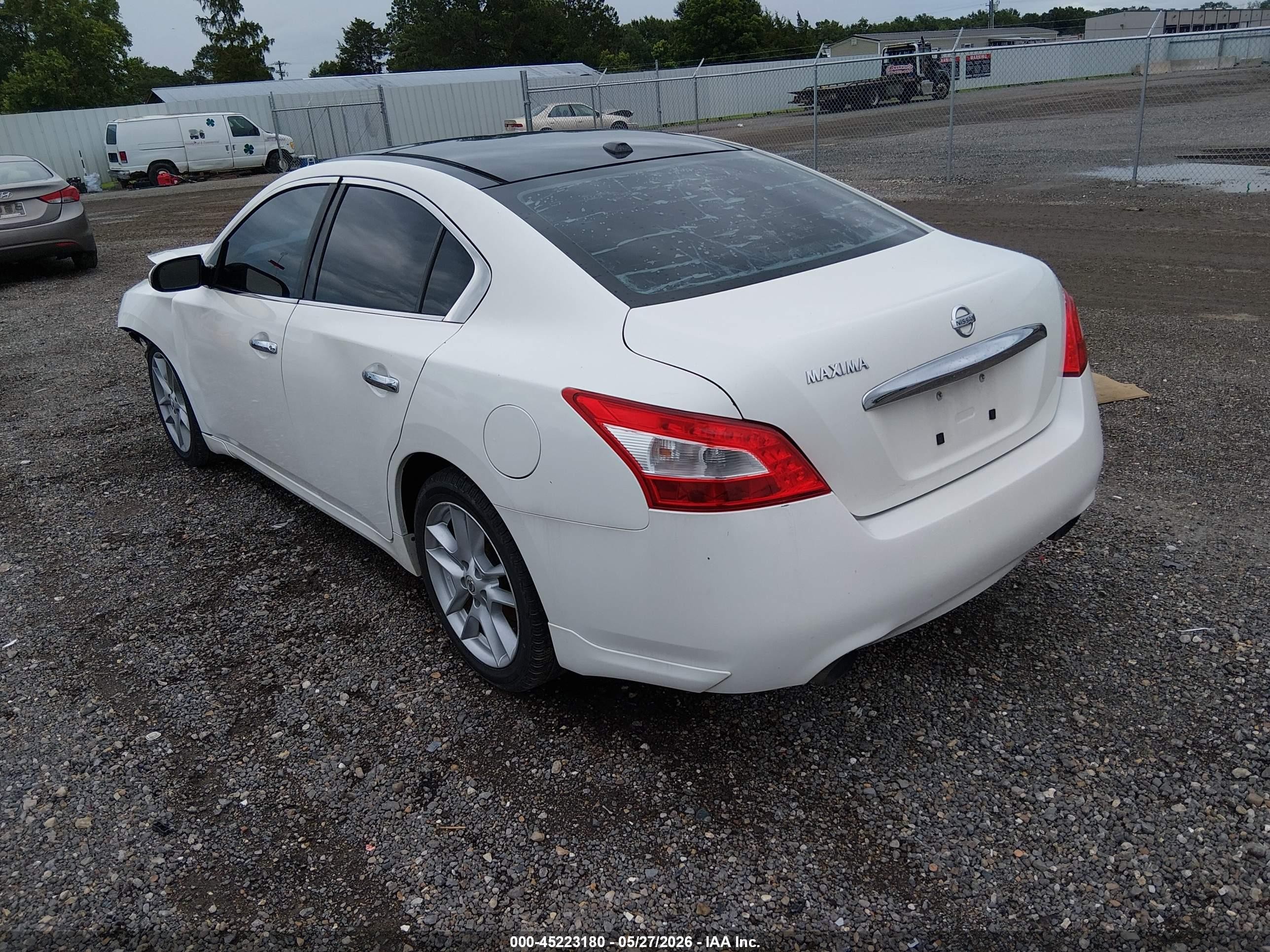 2010 Nissan Maxima 3.5 Sv White vin: 1N4AA5AP7AC867279