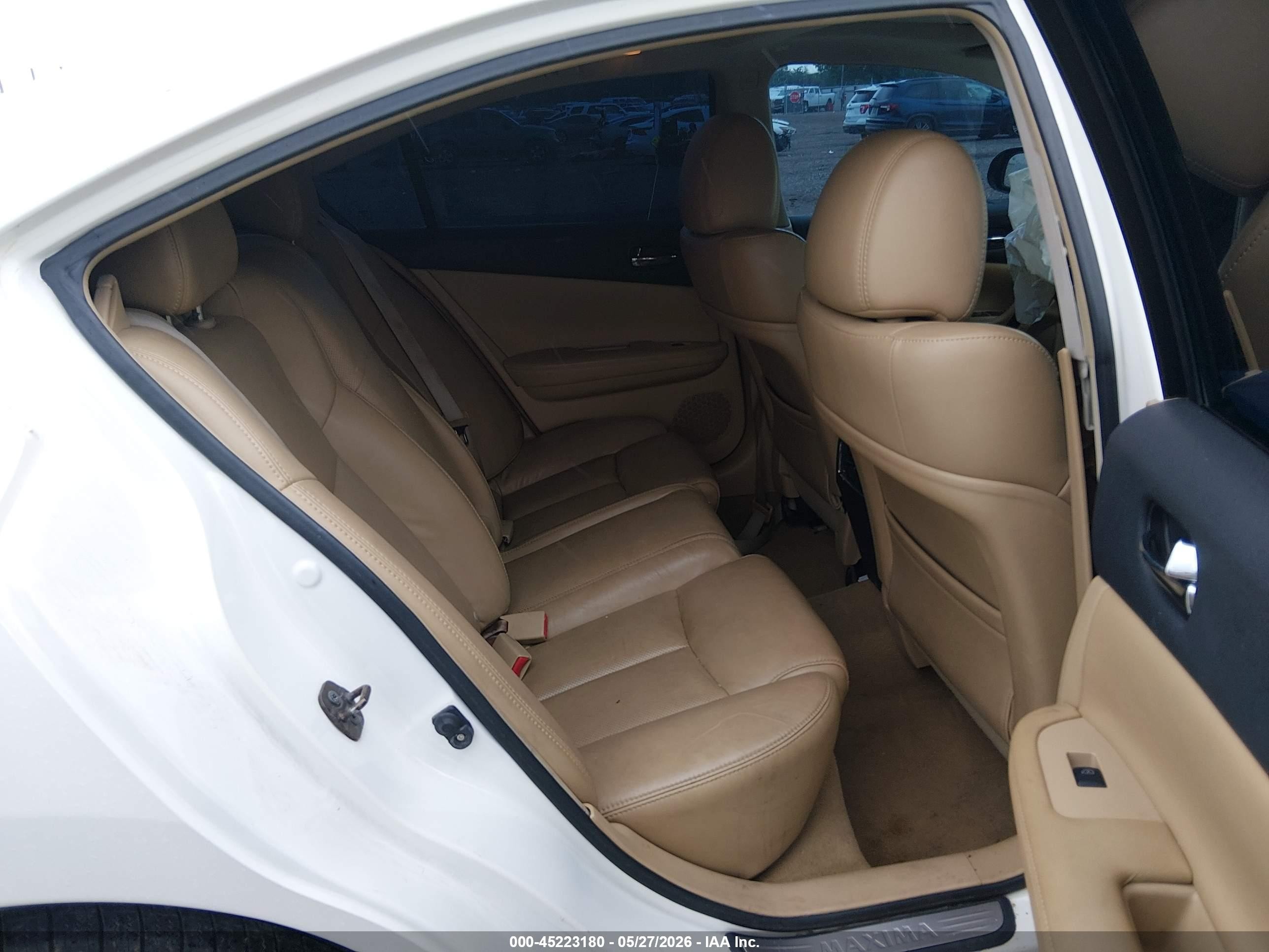 2010 Nissan Maxima 3.5 Sv White vin: 1N4AA5AP7AC867279