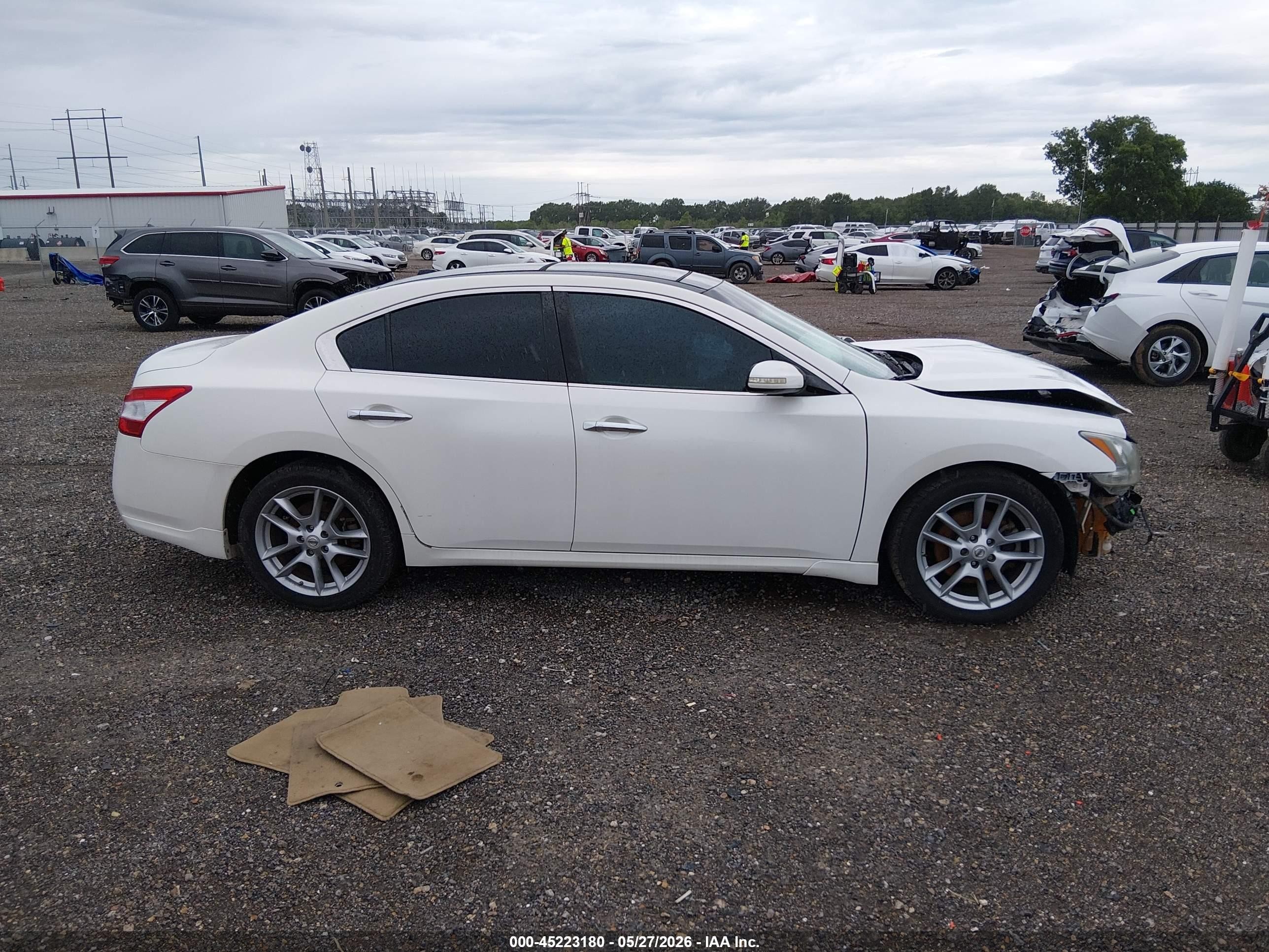 2010 Nissan Maxima 3.5 Sv White vin: 1N4AA5AP7AC867279