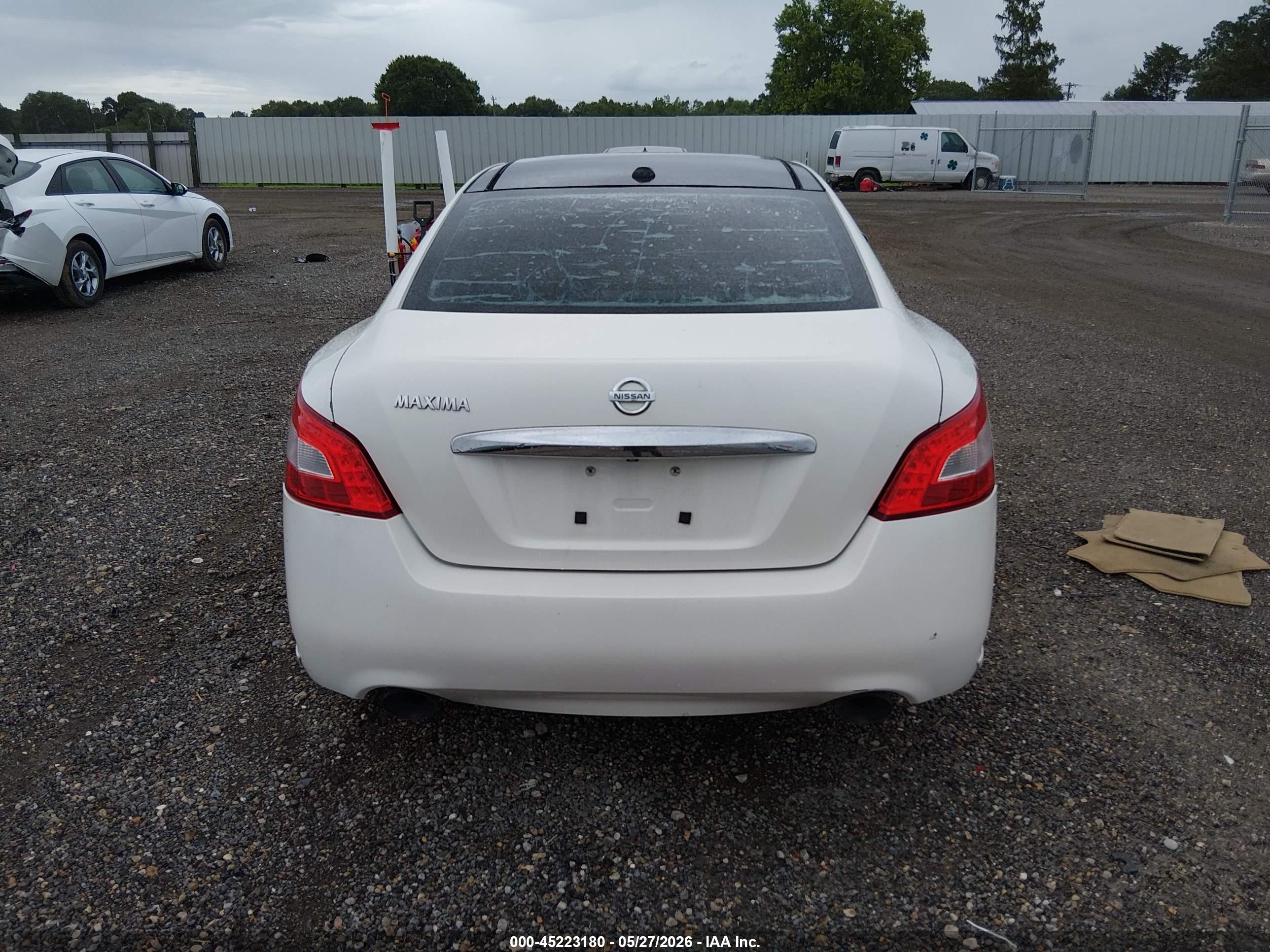 2010 Nissan Maxima 3.5 Sv White vin: 1N4AA5AP7AC867279