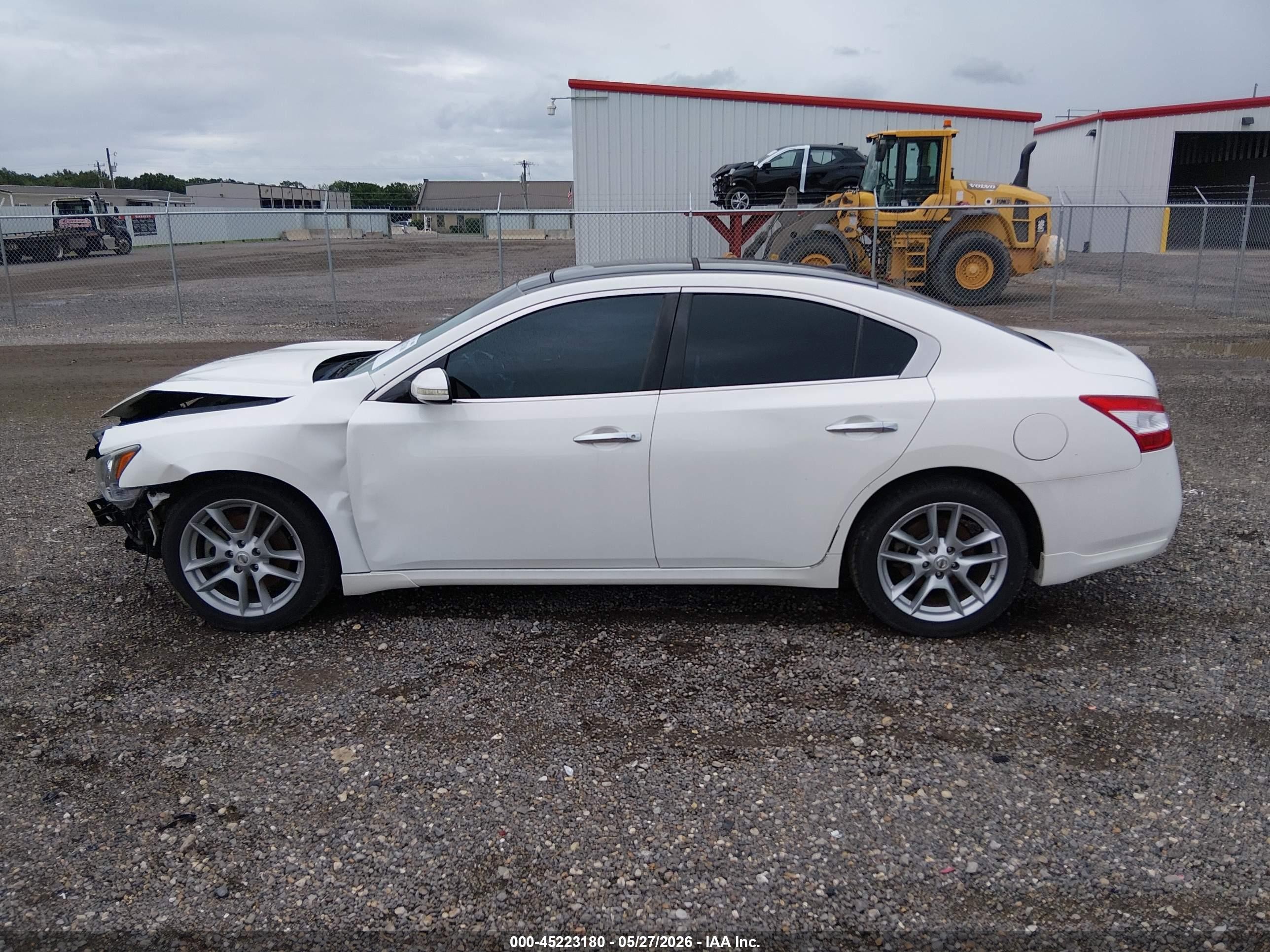 2010 Nissan Maxima 3.5 Sv White vin: 1N4AA5AP7AC867279