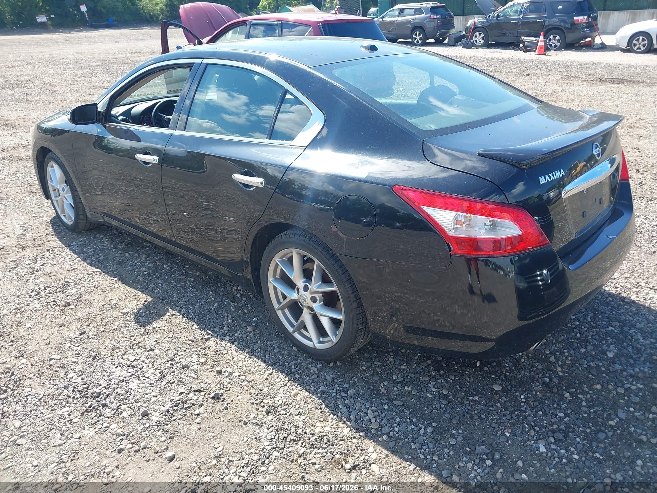 2011 Nissan Maxima 3.5 Sv Black vin: 1N4AA5AP7BC804894