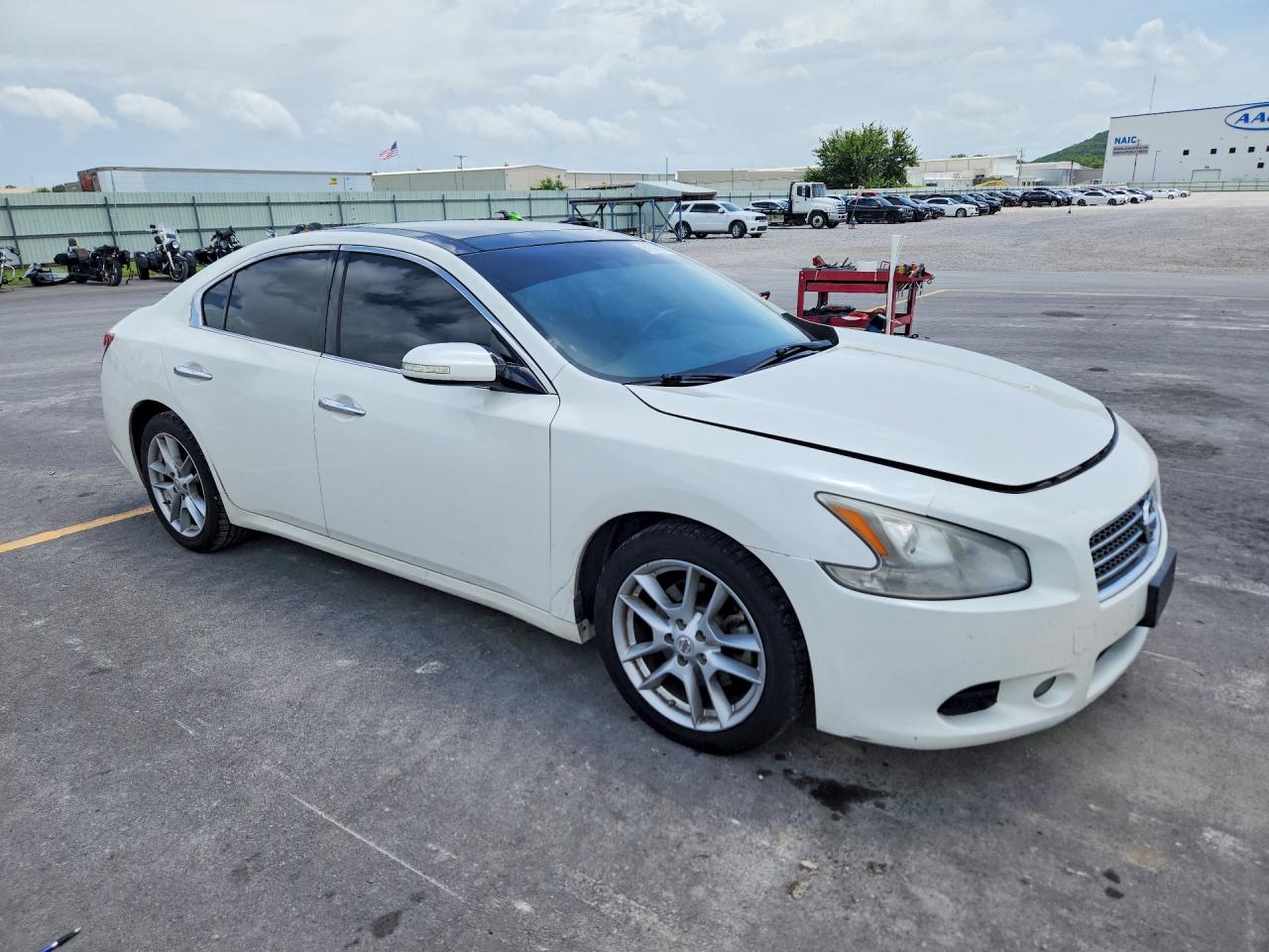 2011 Nissan Maxima S/sv White vin: 1N4AA5AP7BC814146