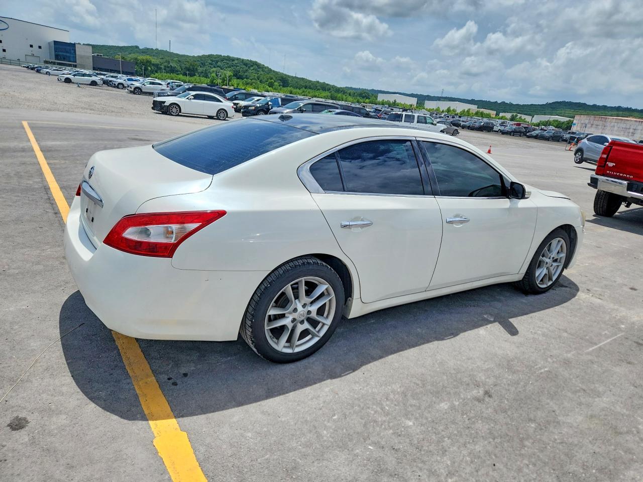 2011 Nissan Maxima S/sv White vin: 1N4AA5AP7BC814146