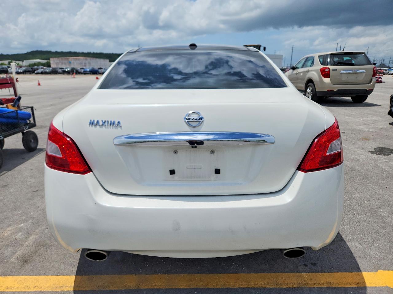 2011 Nissan Maxima S/sv White vin: 1N4AA5AP7BC814146