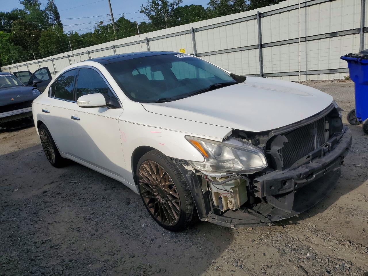 2011 Nissan Maxima 3.5 S White vin: 1N4AA5AP7BC814891