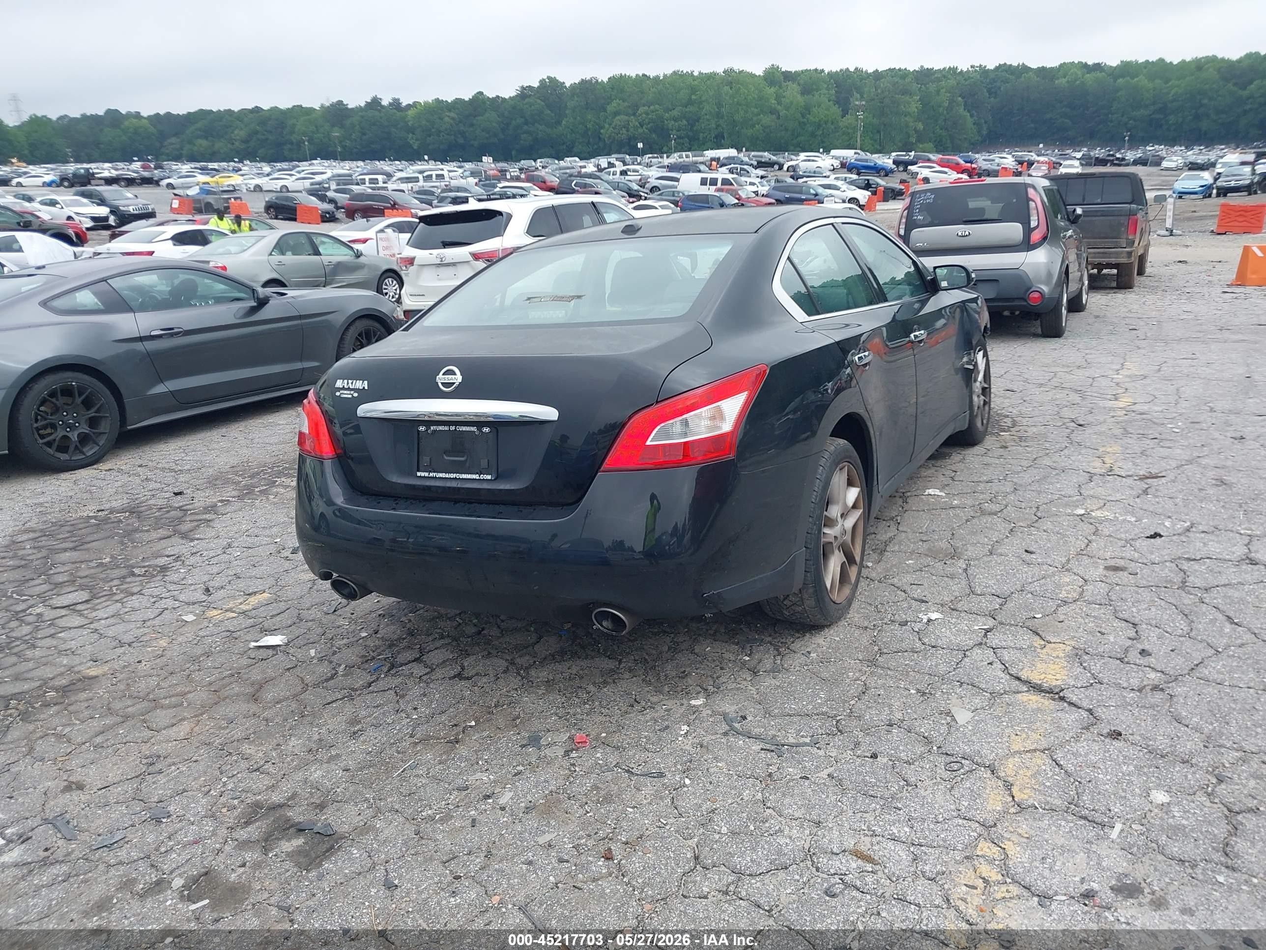 2011 Nissan Maxima 3.5 Sv Black vin: 1N4AA5AP7BC831903