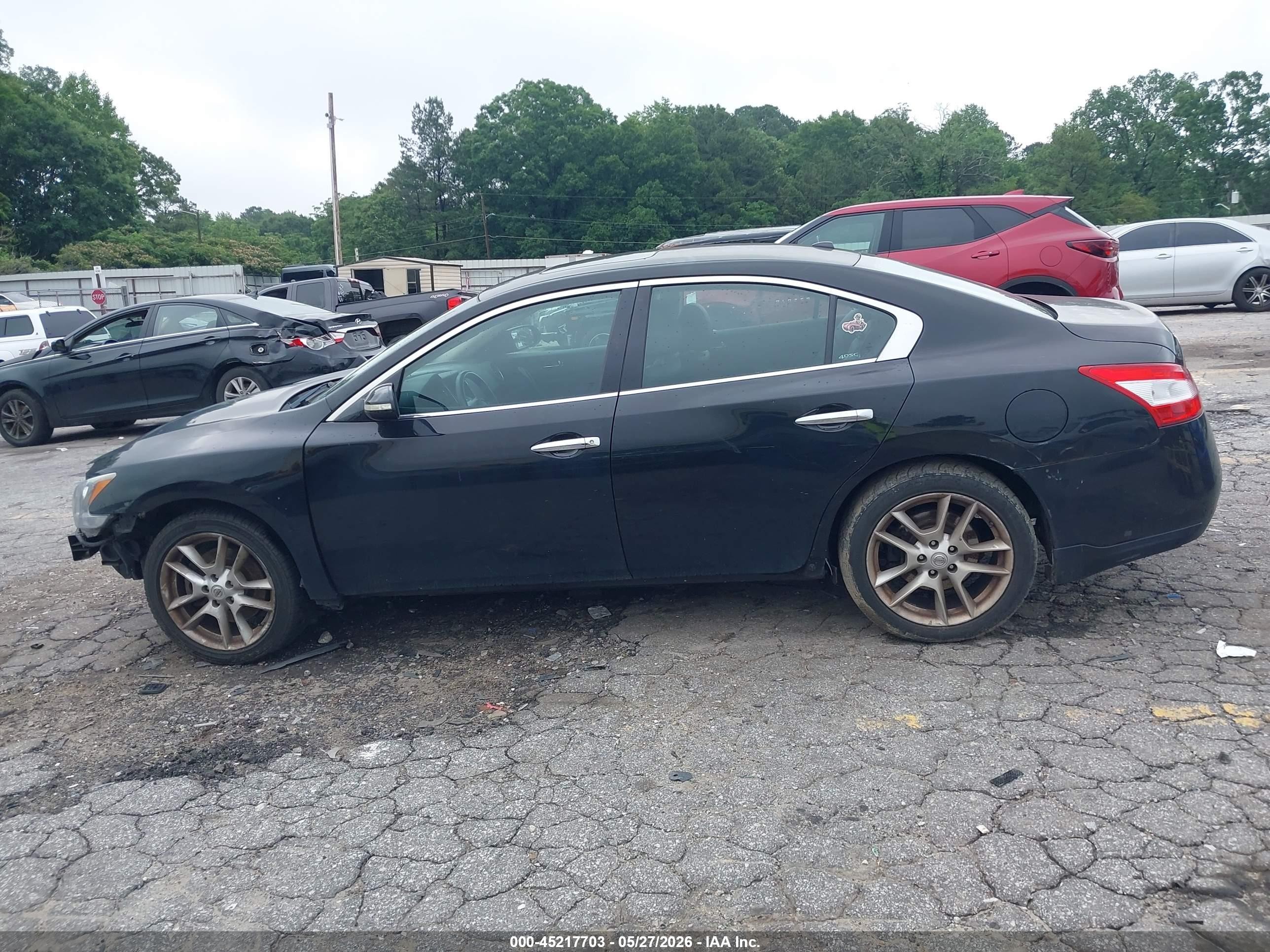 2011 Nissan Maxima 3.5 Sv Black vin: 1N4AA5AP7BC831903