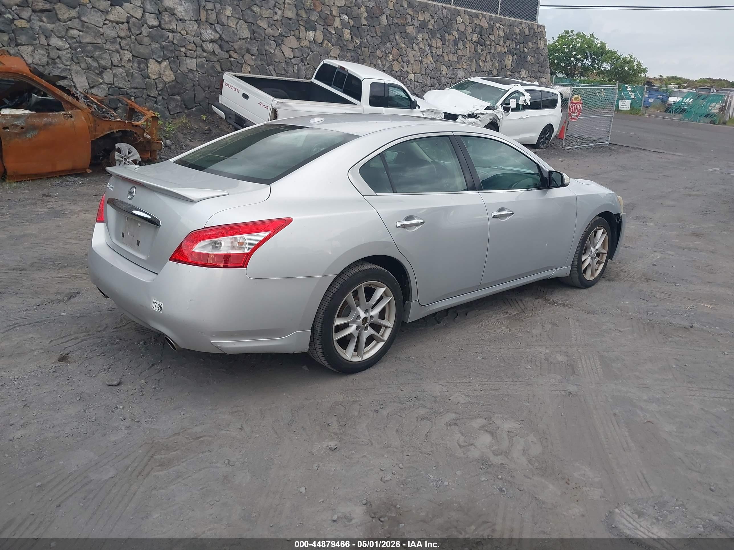2011 Nissan Maxima 3.5 Sv Silver vin: 1N4AA5AP7BC836017