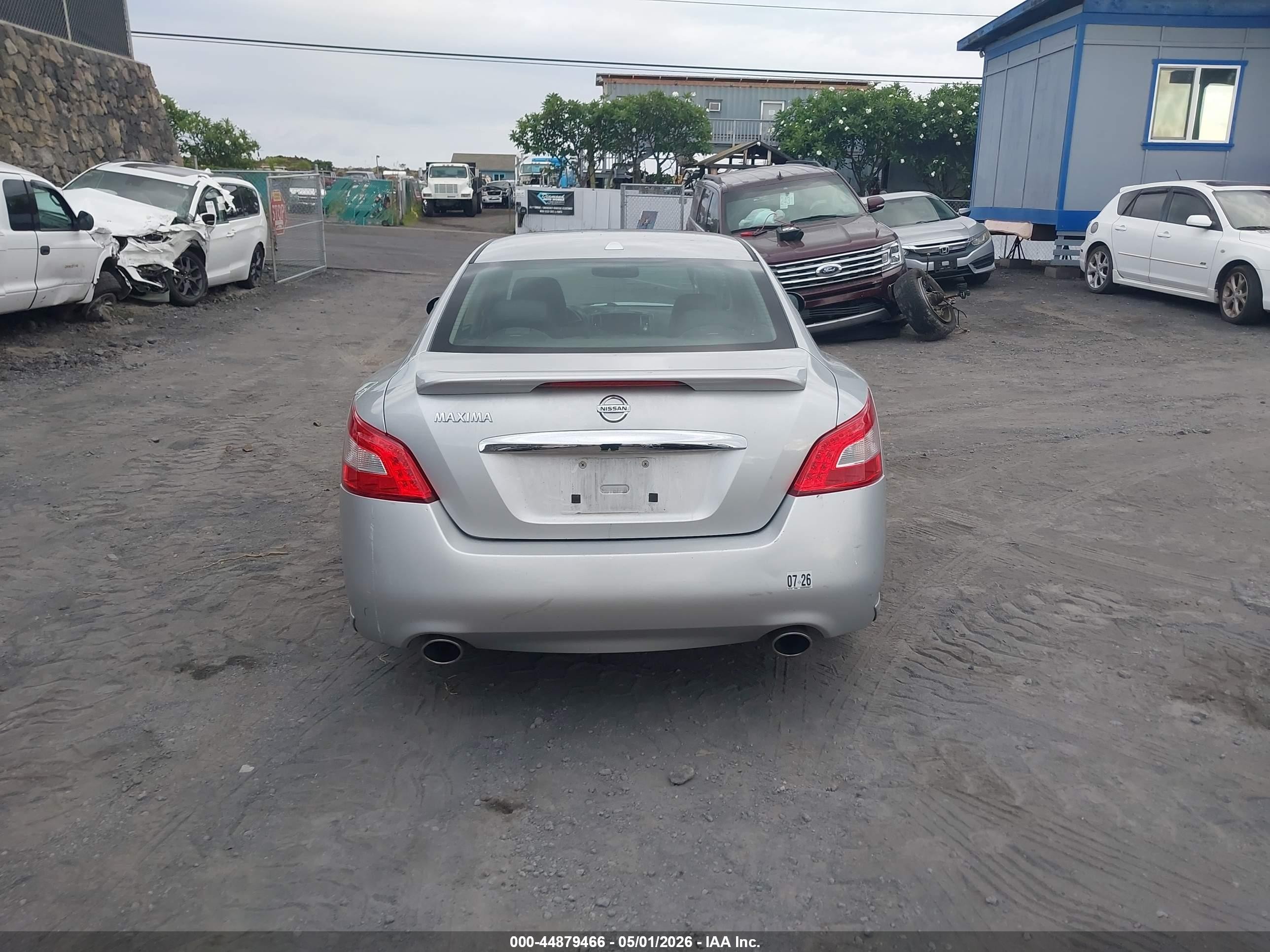 2011 Nissan Maxima 3.5 Sv Silver vin: 1N4AA5AP7BC836017
