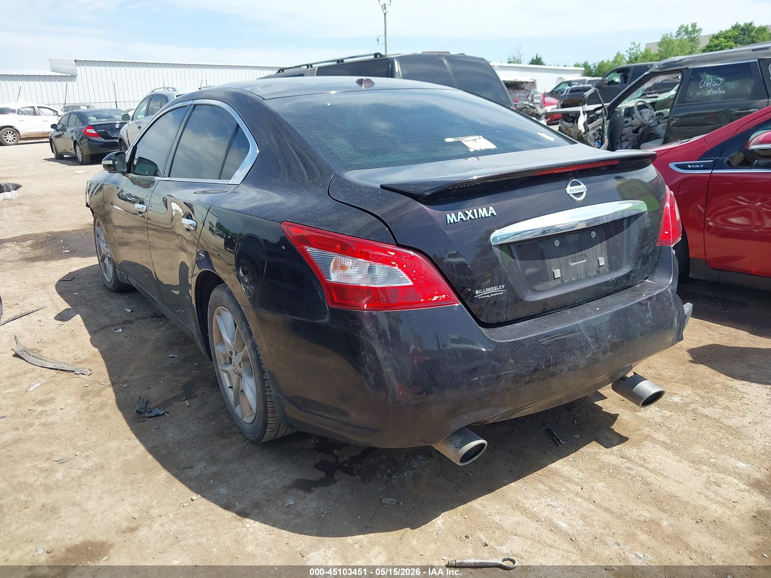 2011 Nissan Maxima 3.5 Sv Purple vin: 1N4AA5AP7BC843338