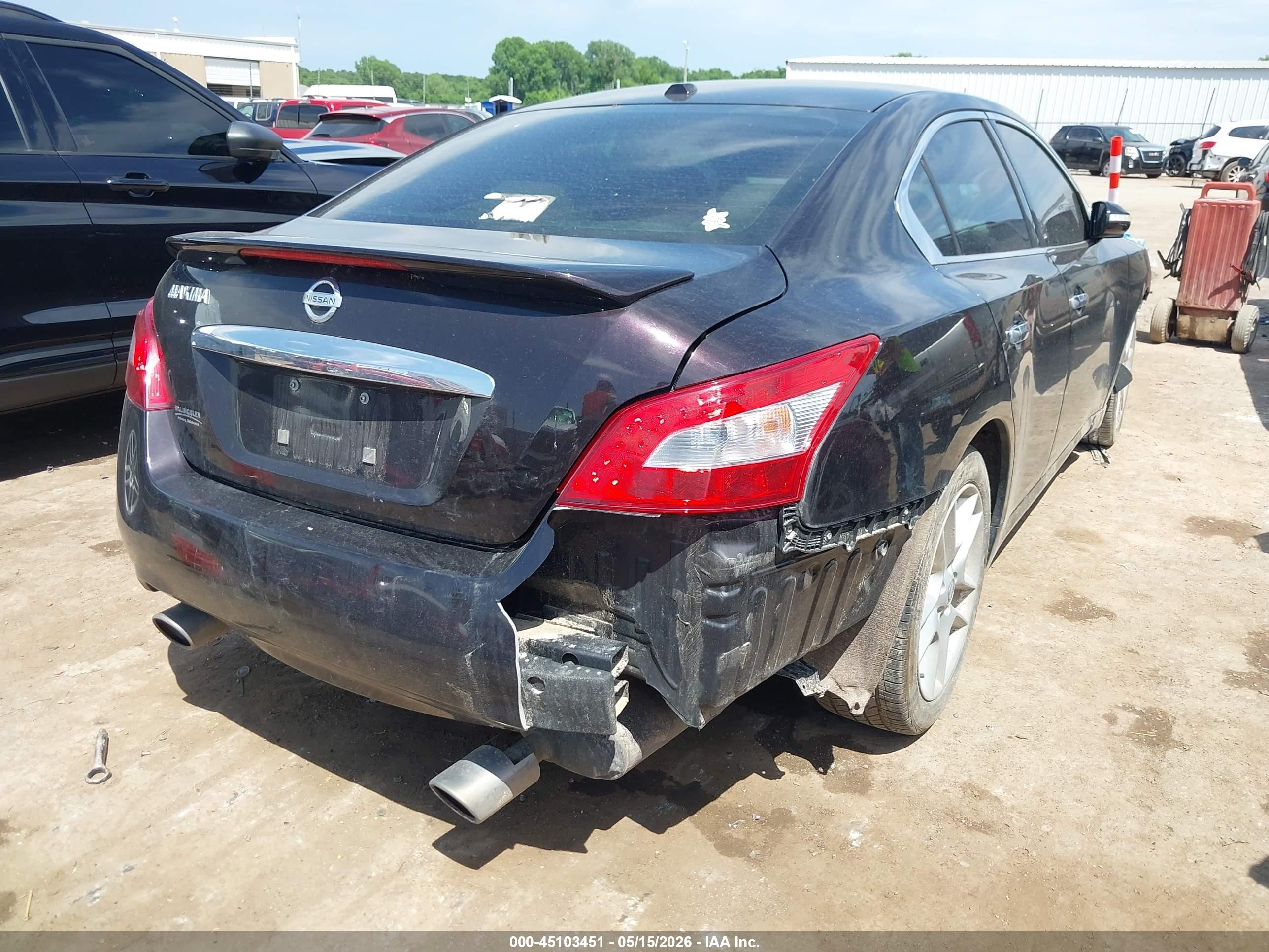 2011 Nissan Maxima 3.5 Sv Purple vin: 1N4AA5AP7BC843338