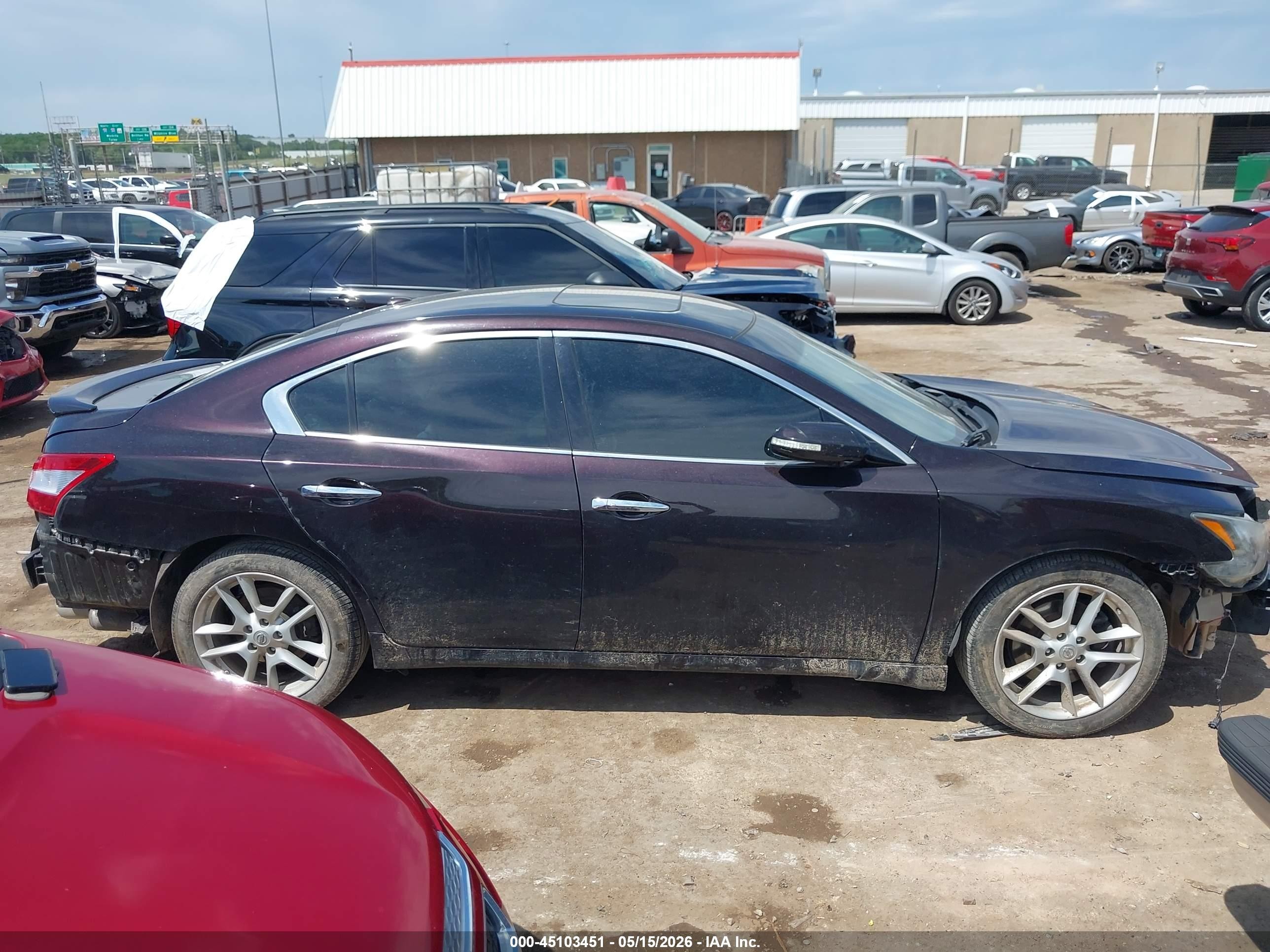 2011 Nissan Maxima 3.5 Sv Purple vin: 1N4AA5AP7BC843338
