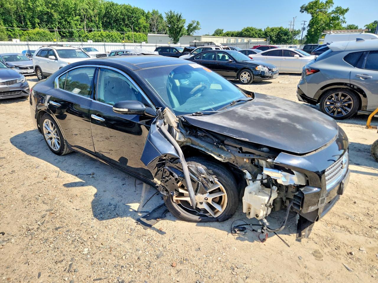 2011 Nissan Maxima 3.5 S Black vin: 1N4AA5AP7BC845199