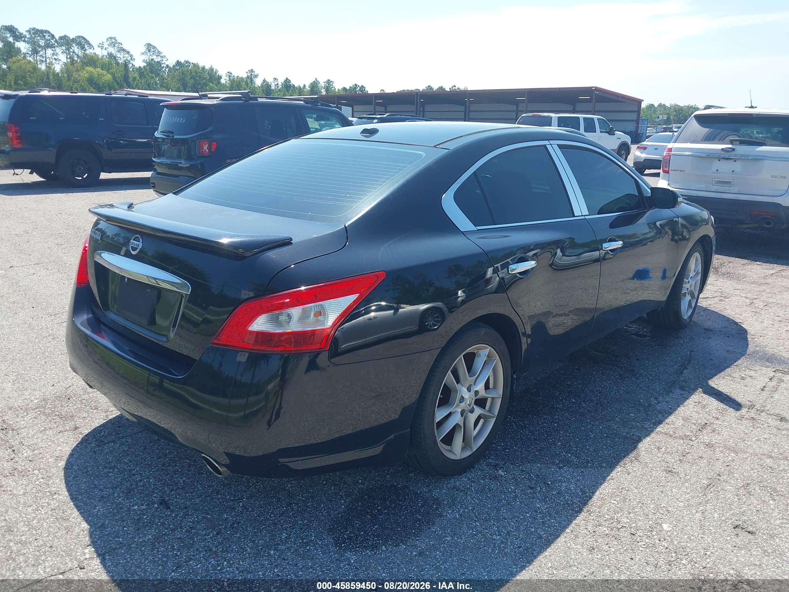 2011 Nissan Maxima 3.5 Sv Black vin: 1N4AA5AP7BC850919