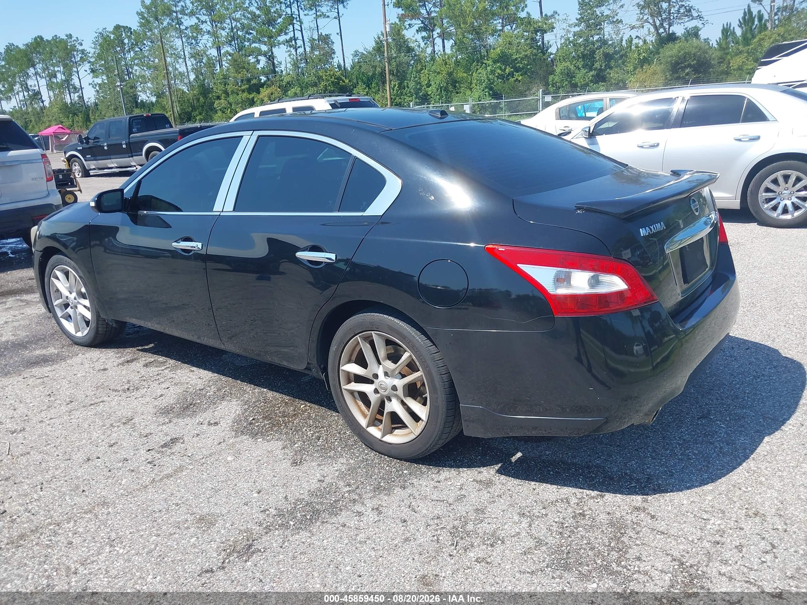 2011 Nissan Maxima 3.5 Sv Black vin: 1N4AA5AP7BC850919