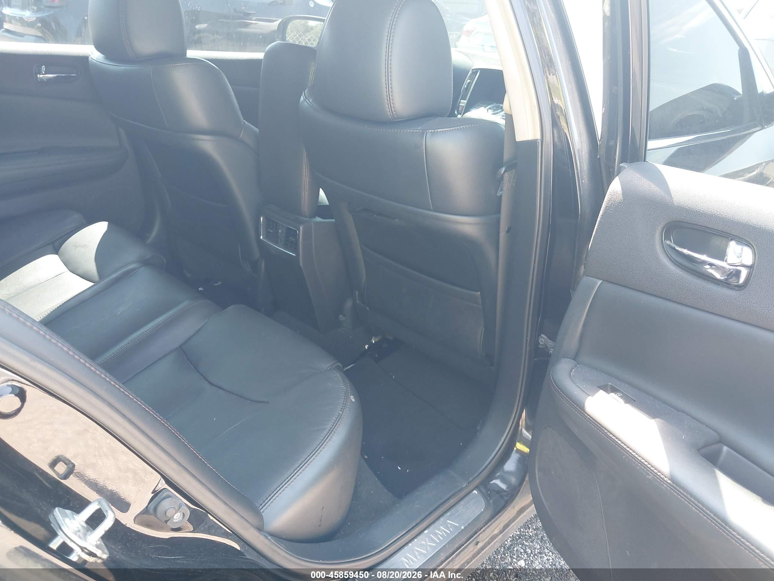 2011 Nissan Maxima 3.5 Sv Black vin: 1N4AA5AP7BC850919