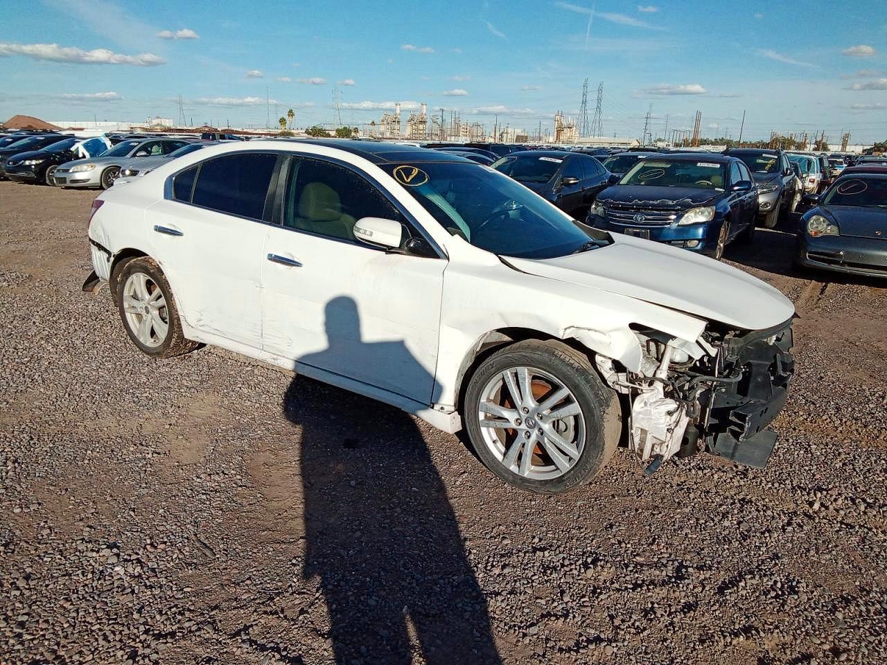 2011 Nissan Maxima 3.5 S Белый vin: 1N4AA5AP7BC862648