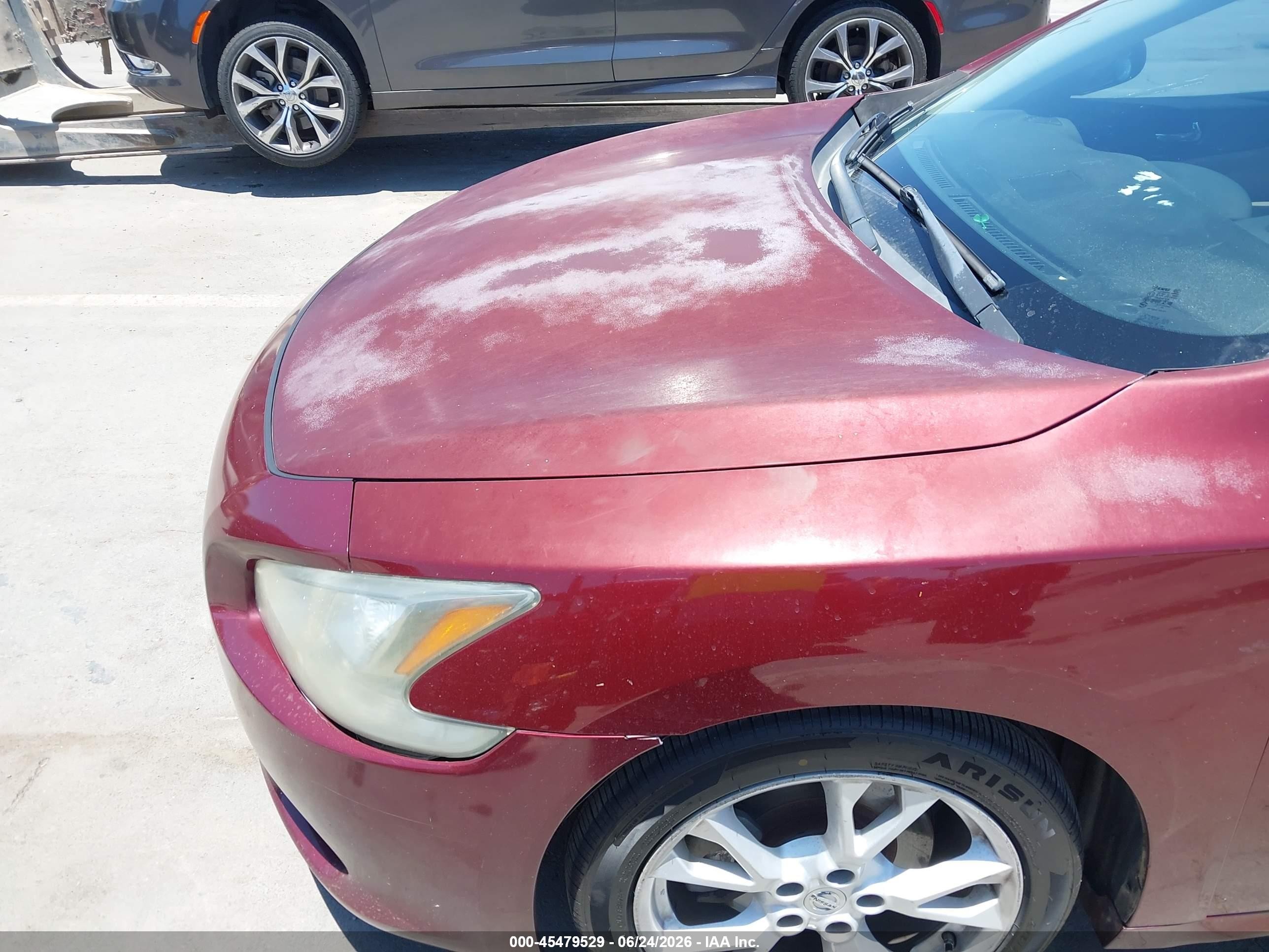 2012 Nissan Maxima 3.5 Sv Burgundy vin: 1N4AA5AP7CC800202