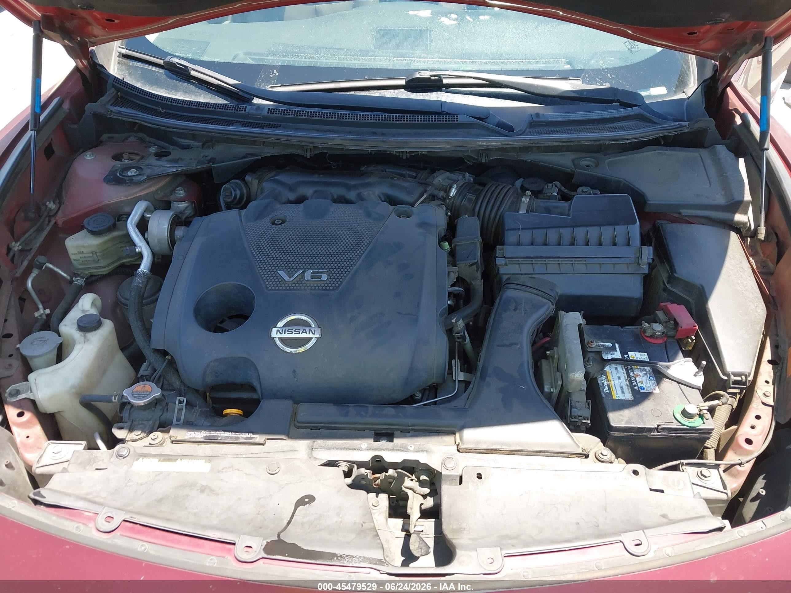 2012 Nissan Maxima 3.5 Sv Burgundy vin: 1N4AA5AP7CC800202