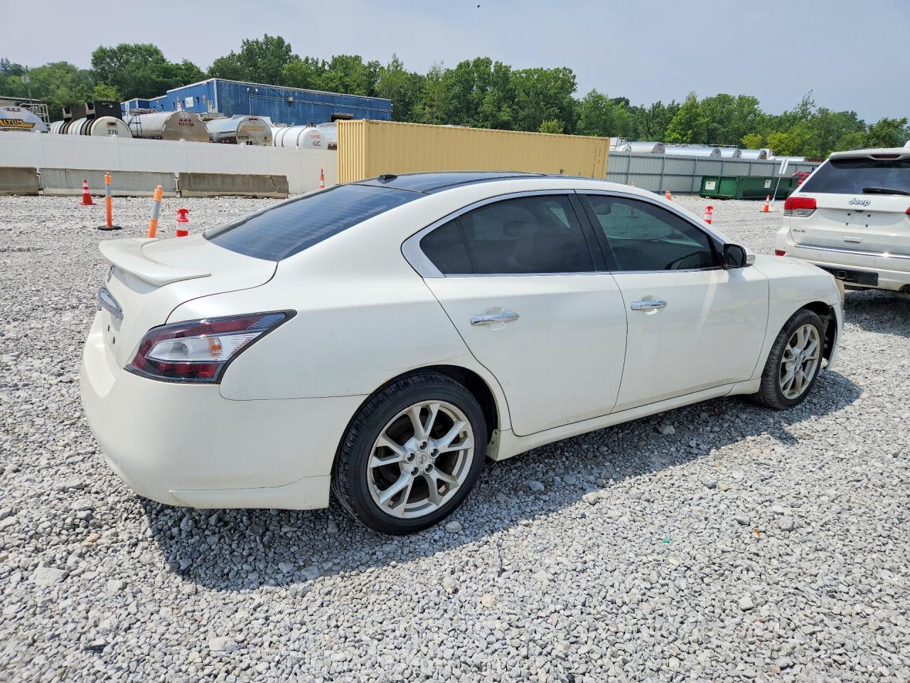 2012 Nissan Maxima 3.5 S White vin: 1N4AA5AP7CC800734