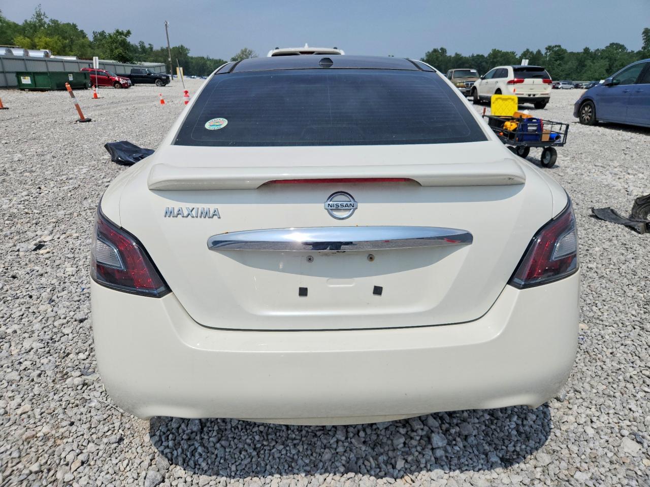 2012 Nissan Maxima 3.5 S White vin: 1N4AA5AP7CC800734