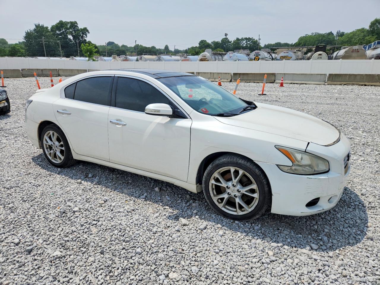 2012 Nissan Maxima 3.5 S White vin: 1N4AA5AP7CC800734
