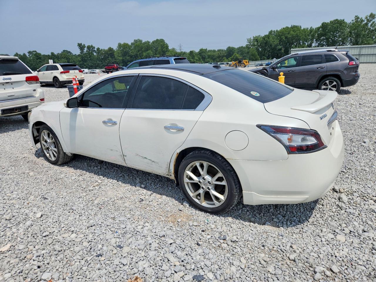 2012 Nissan Maxima 3.5 S White vin: 1N4AA5AP7CC800734
