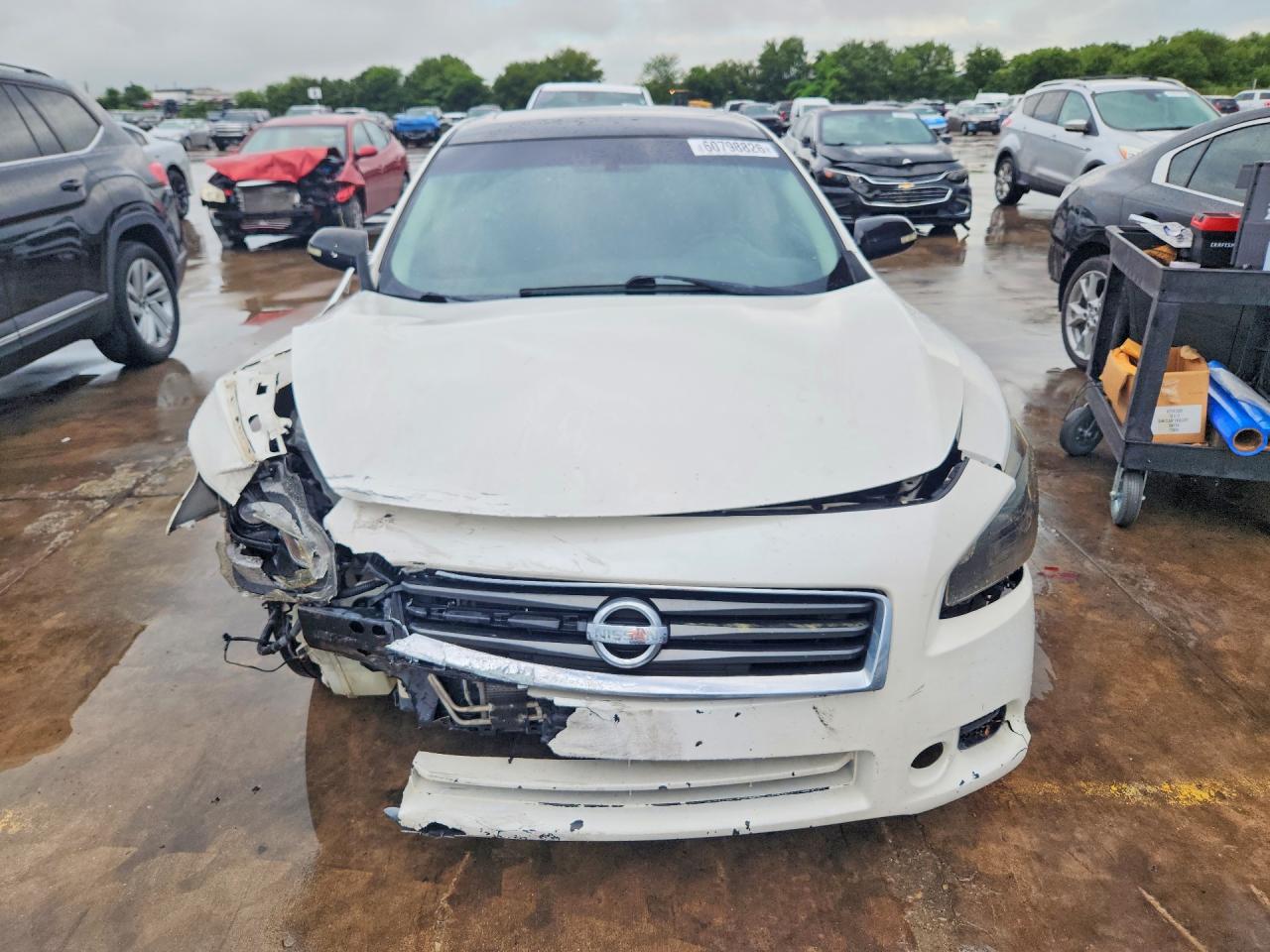 2012 Nissan Maxima S Белый vin: 1N4AA5AP7CC812396