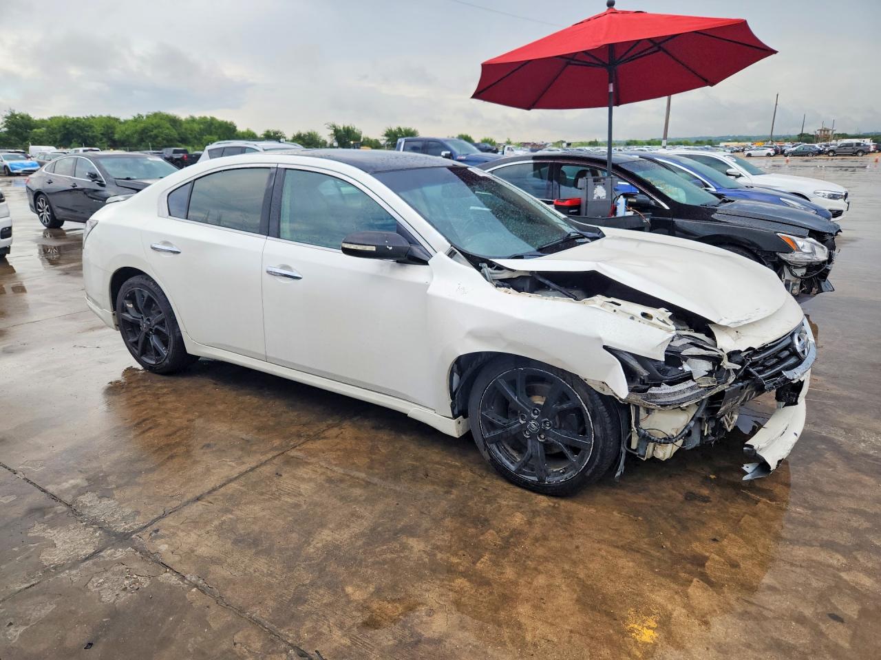 2012 Nissan Maxima S Белый vin: 1N4AA5AP7CC812396