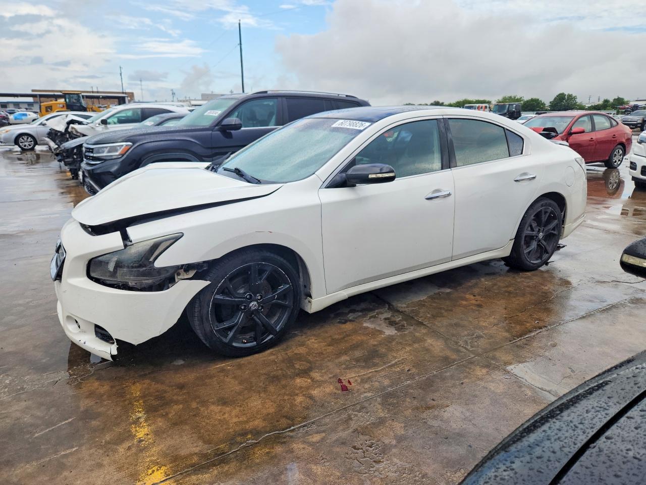 2012 Nissan Maxima S White vin: 1N4AA5AP7CC812396