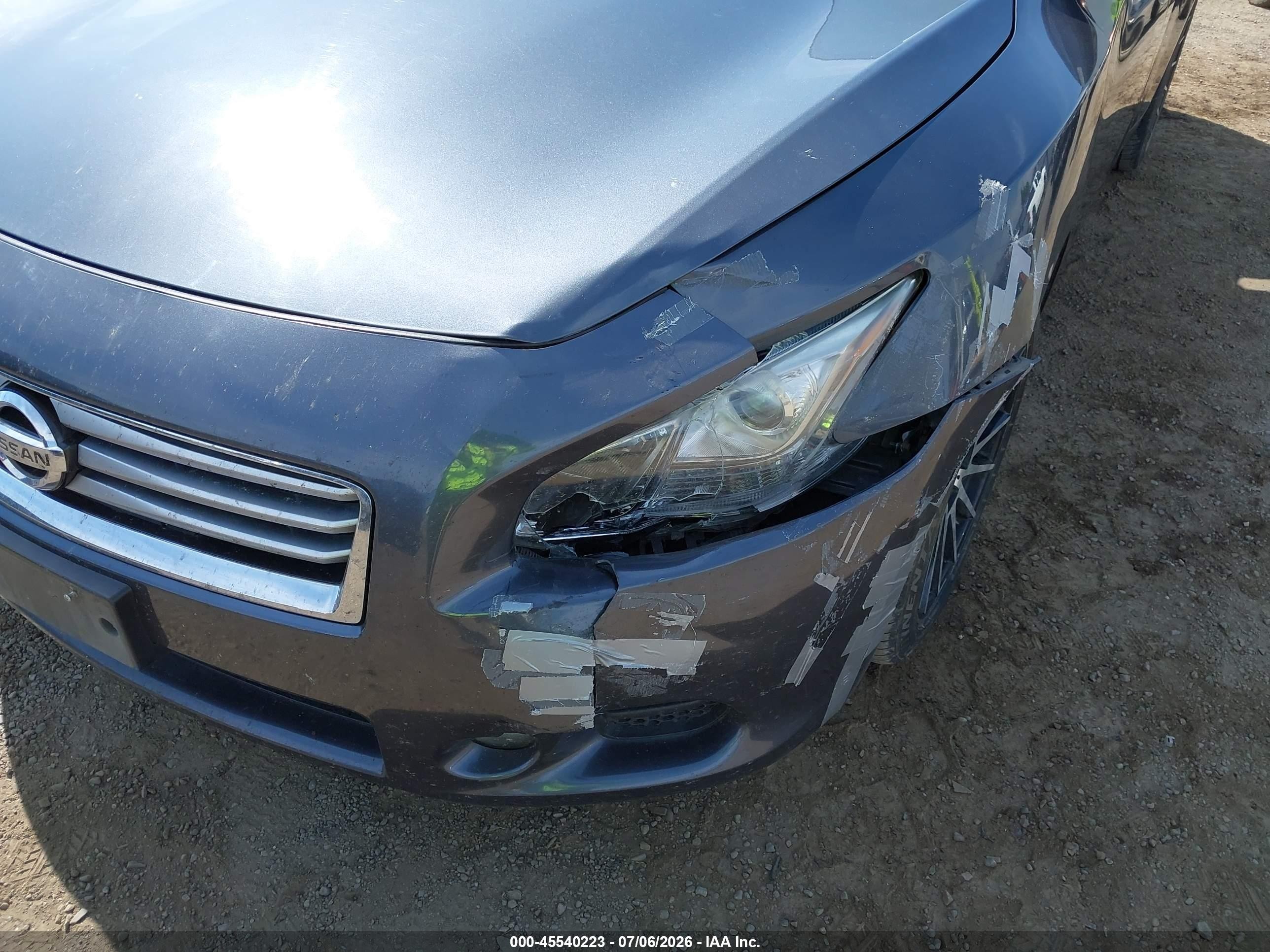 2012 Nissan Maxima 3.5 Sv Gray vin: 1N4AA5AP7CC817260