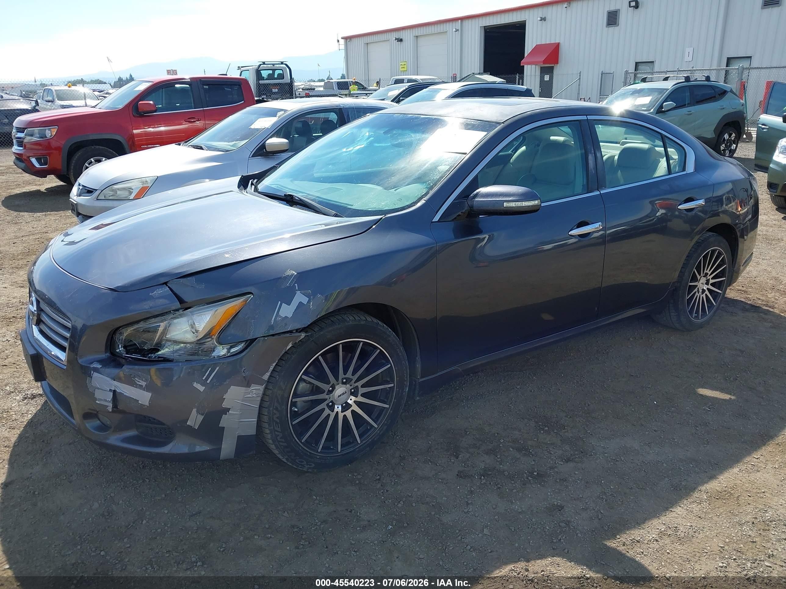 2012 Nissan Maxima 3.5 Sv Gray vin: 1N4AA5AP7CC817260