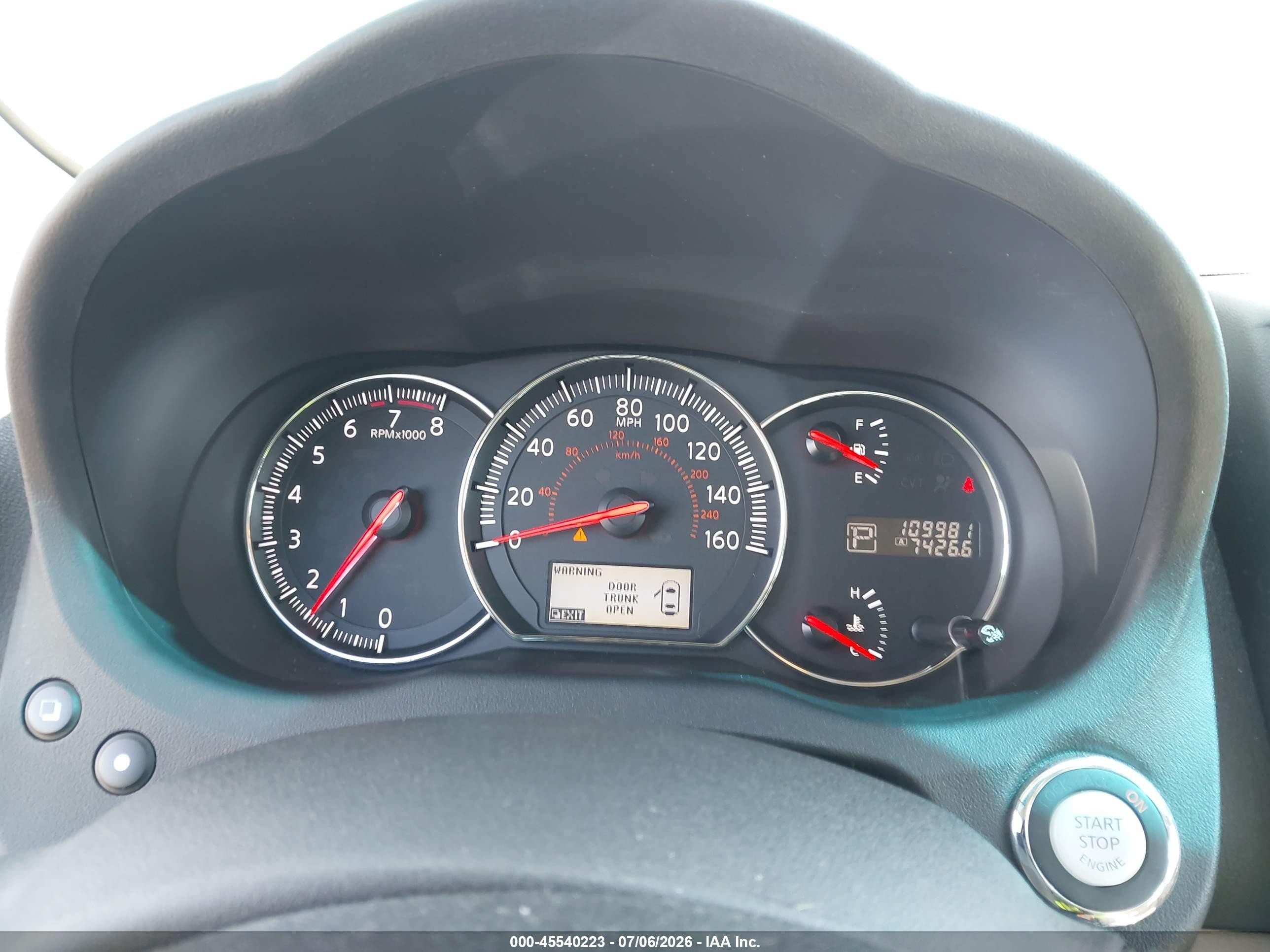 2012 Nissan Maxima 3.5 Sv Gray vin: 1N4AA5AP7CC817260