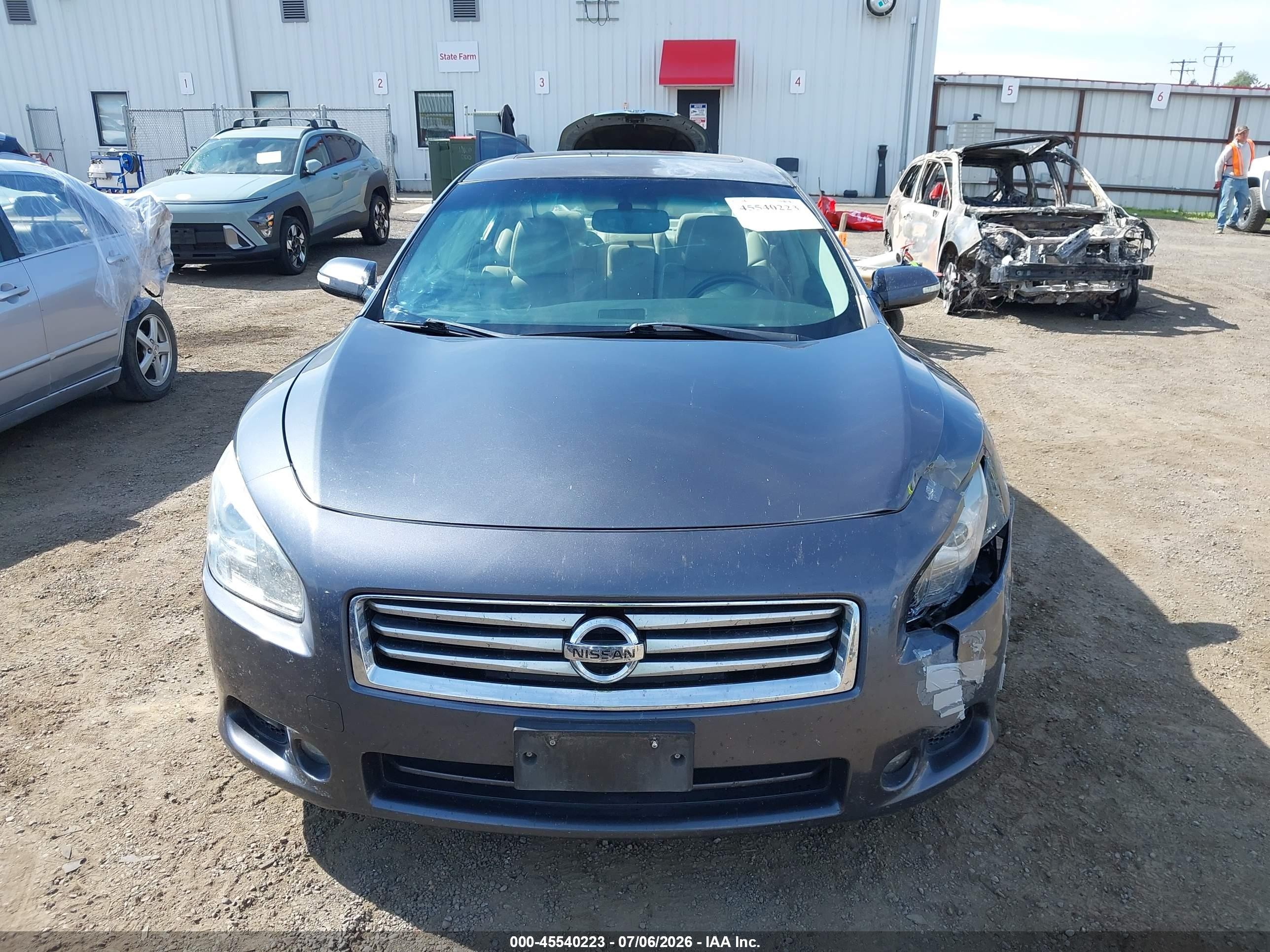 2012 Nissan Maxima 3.5 Sv Gray vin: 1N4AA5AP7CC817260