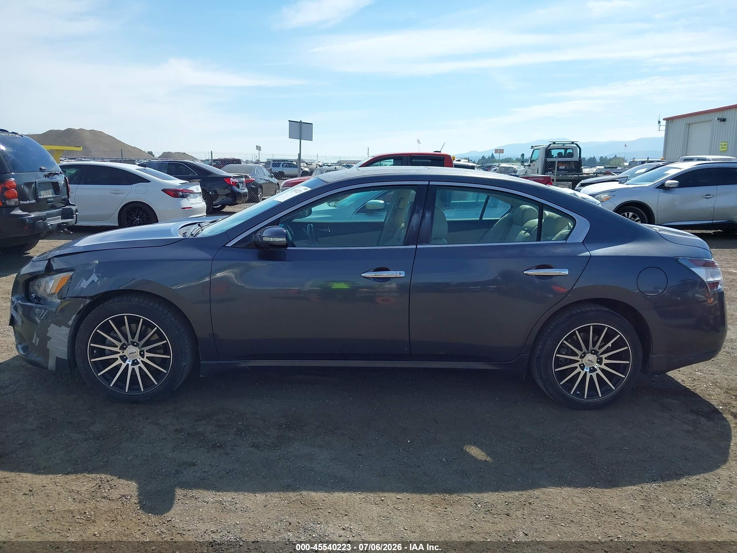2012 Nissan Maxima 3.5 Sv Gray vin: 1N4AA5AP7CC817260