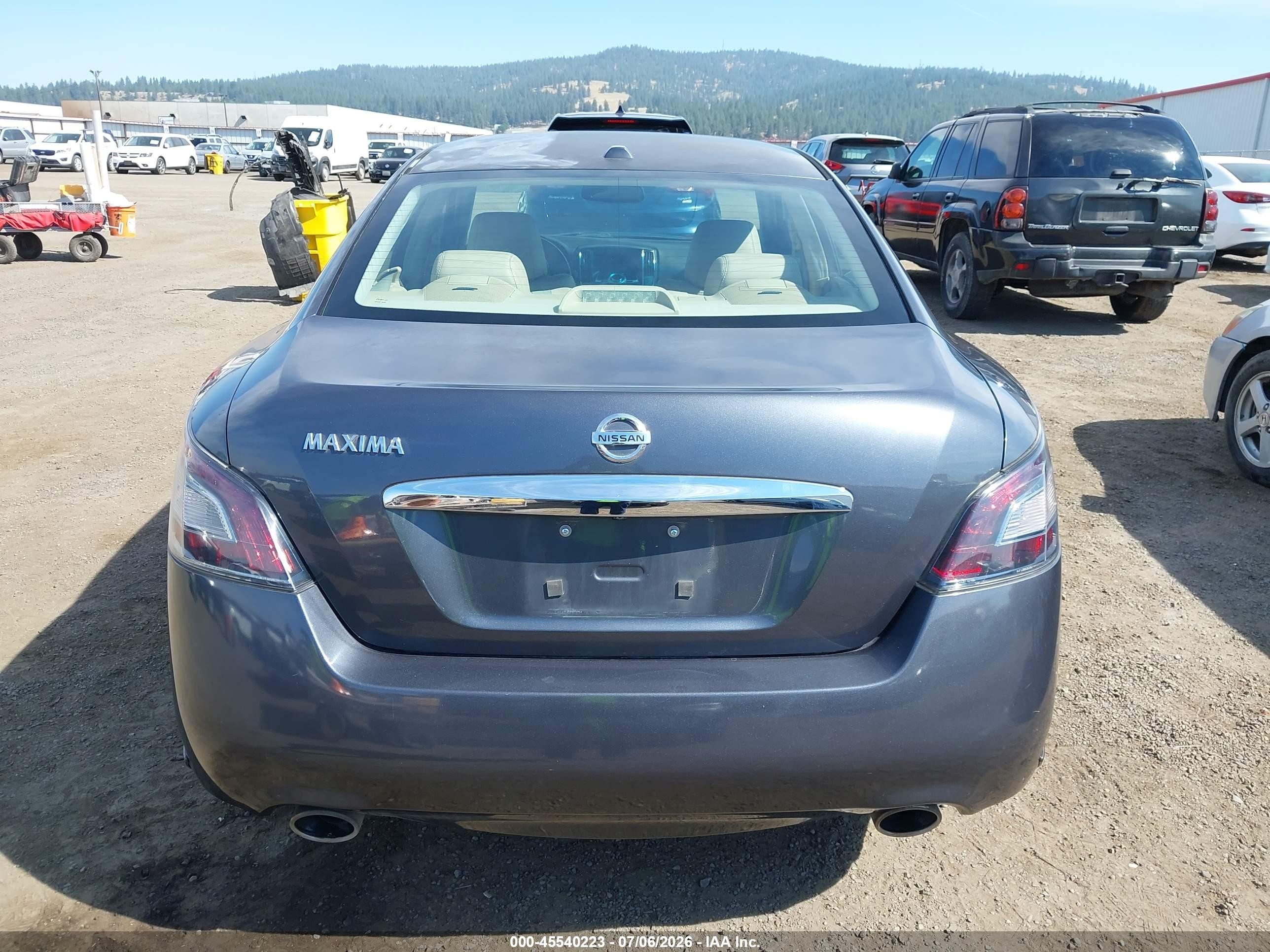 2012 Nissan Maxima 3.5 Sv Gray vin: 1N4AA5AP7CC817260