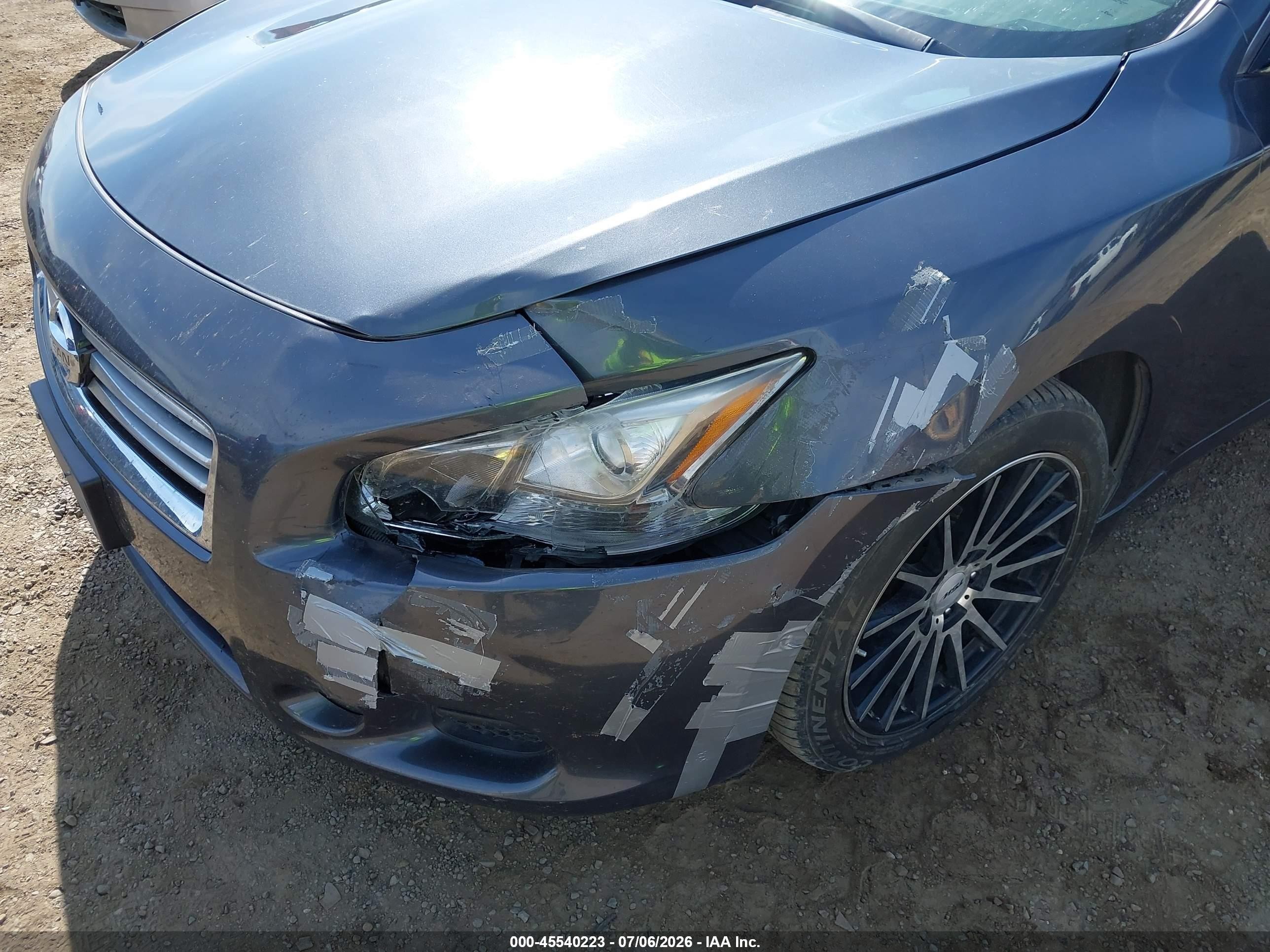 2012 Nissan Maxima 3.5 Sv Gray vin: 1N4AA5AP7CC817260