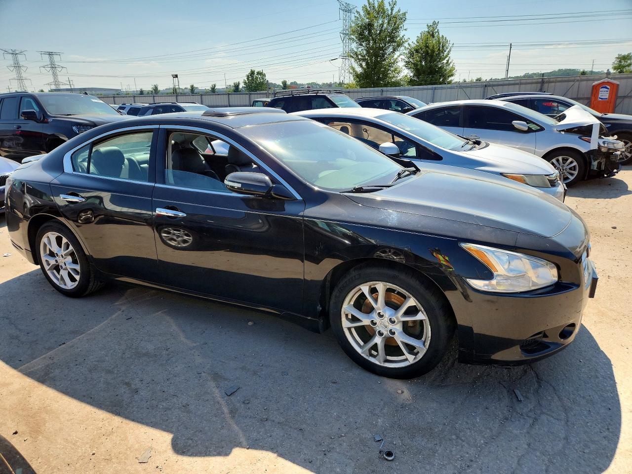 2012 Nissan Maxima 3.5 S Black vin: 1N4AA5AP7CC824998