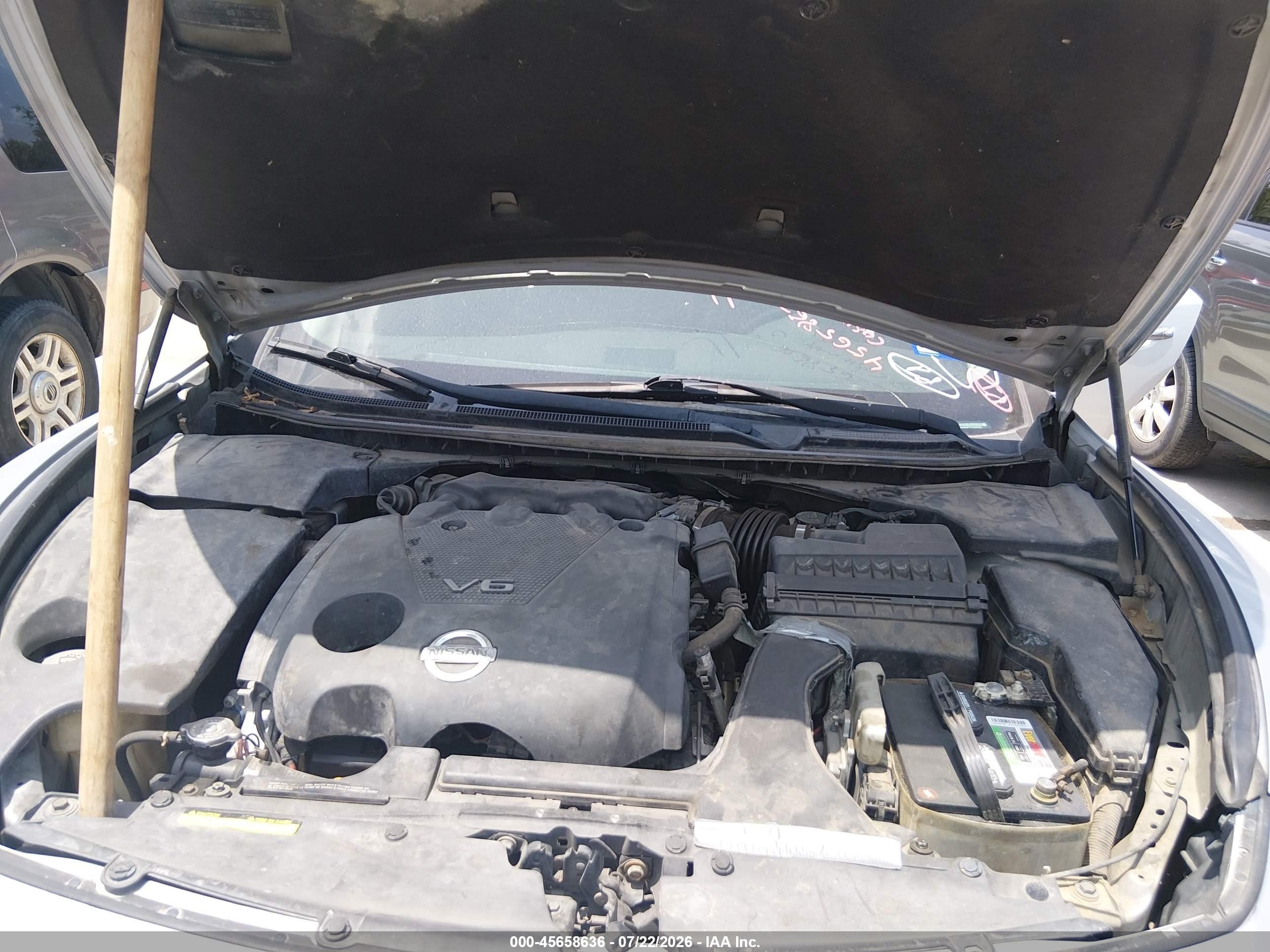 2012 Nissan Maxima 3.5 Sv Silver vin: 1N4AA5AP7CC831000