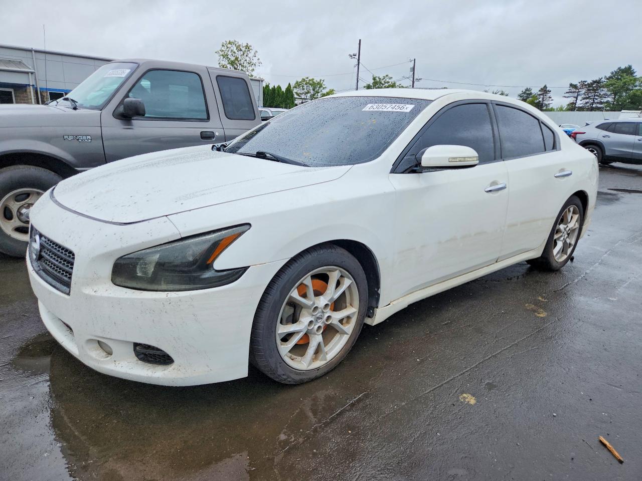 2012 Nissan Maxima 3.5 S White vin: 1N4AA5AP7CC846113