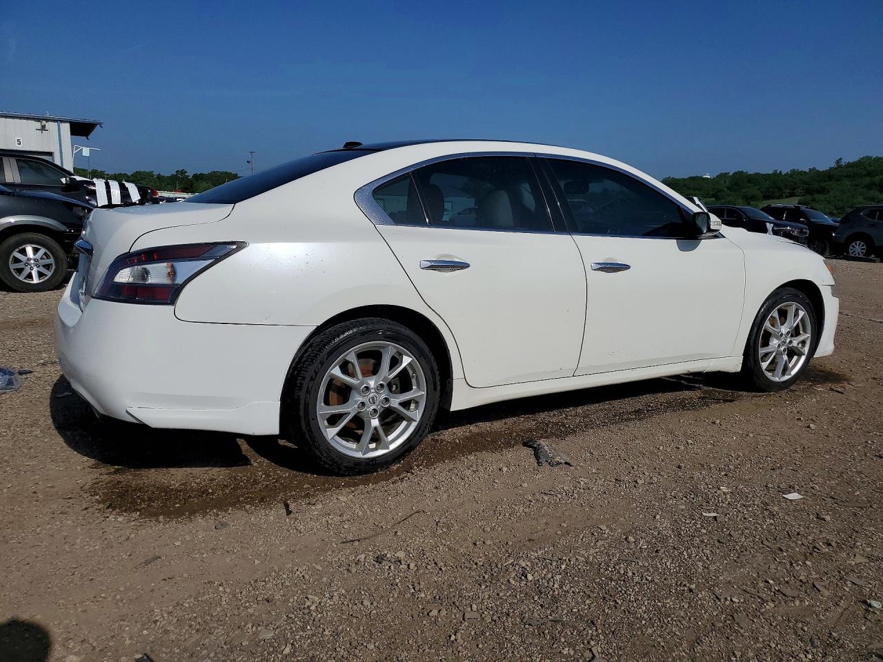 2012 Nissan Maxima 3.5 S White vin: 1N4AA5AP7CC848430