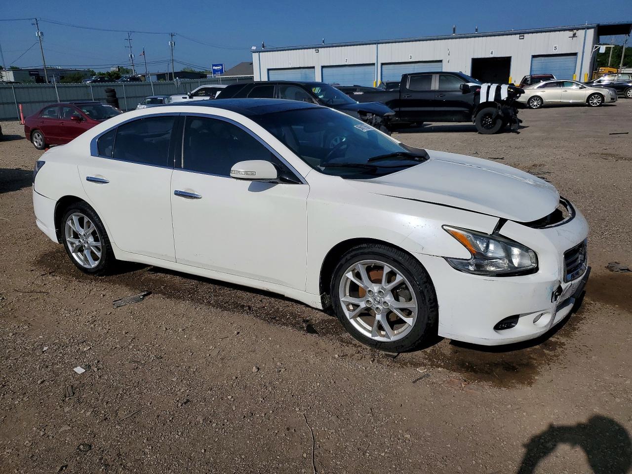 2012 Nissan Maxima 3.5 S White vin: 1N4AA5AP7CC848430