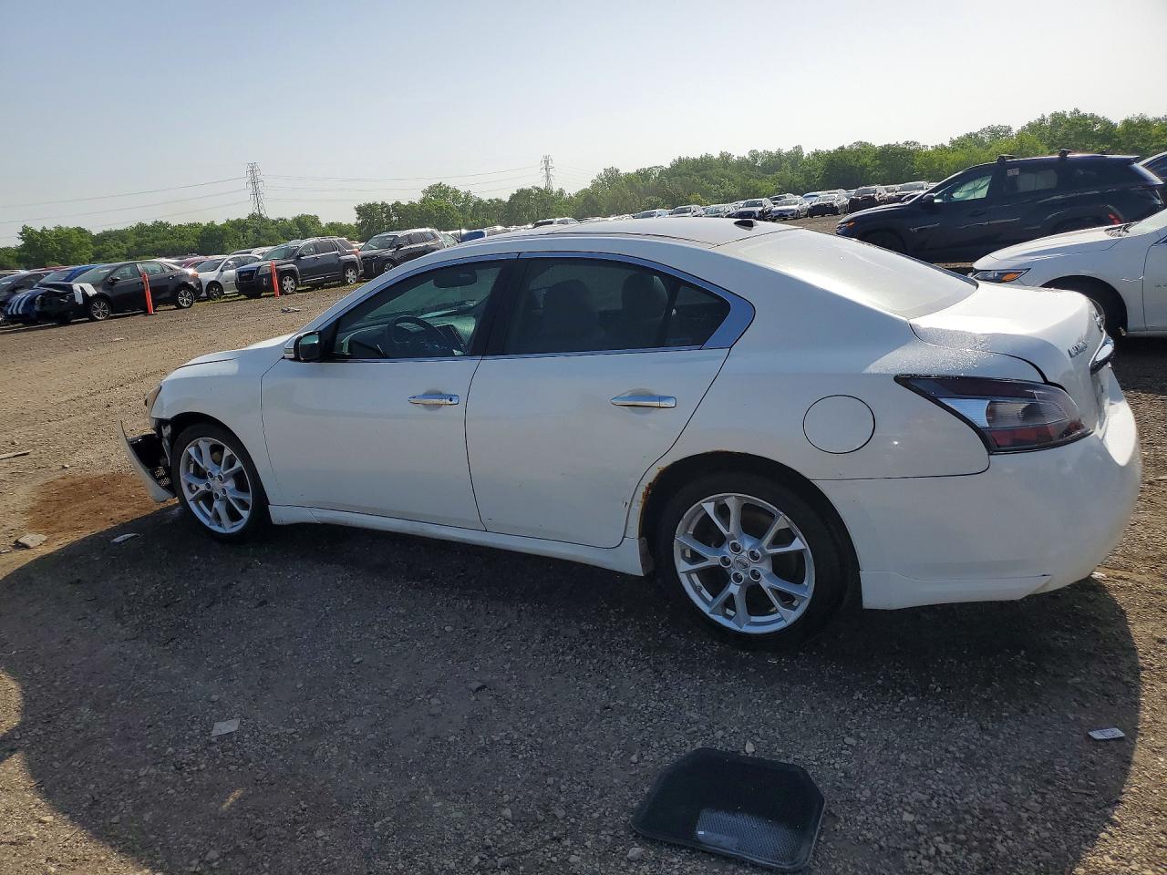 2012 Nissan Maxima 3.5 S White vin: 1N4AA5AP7CC848430
