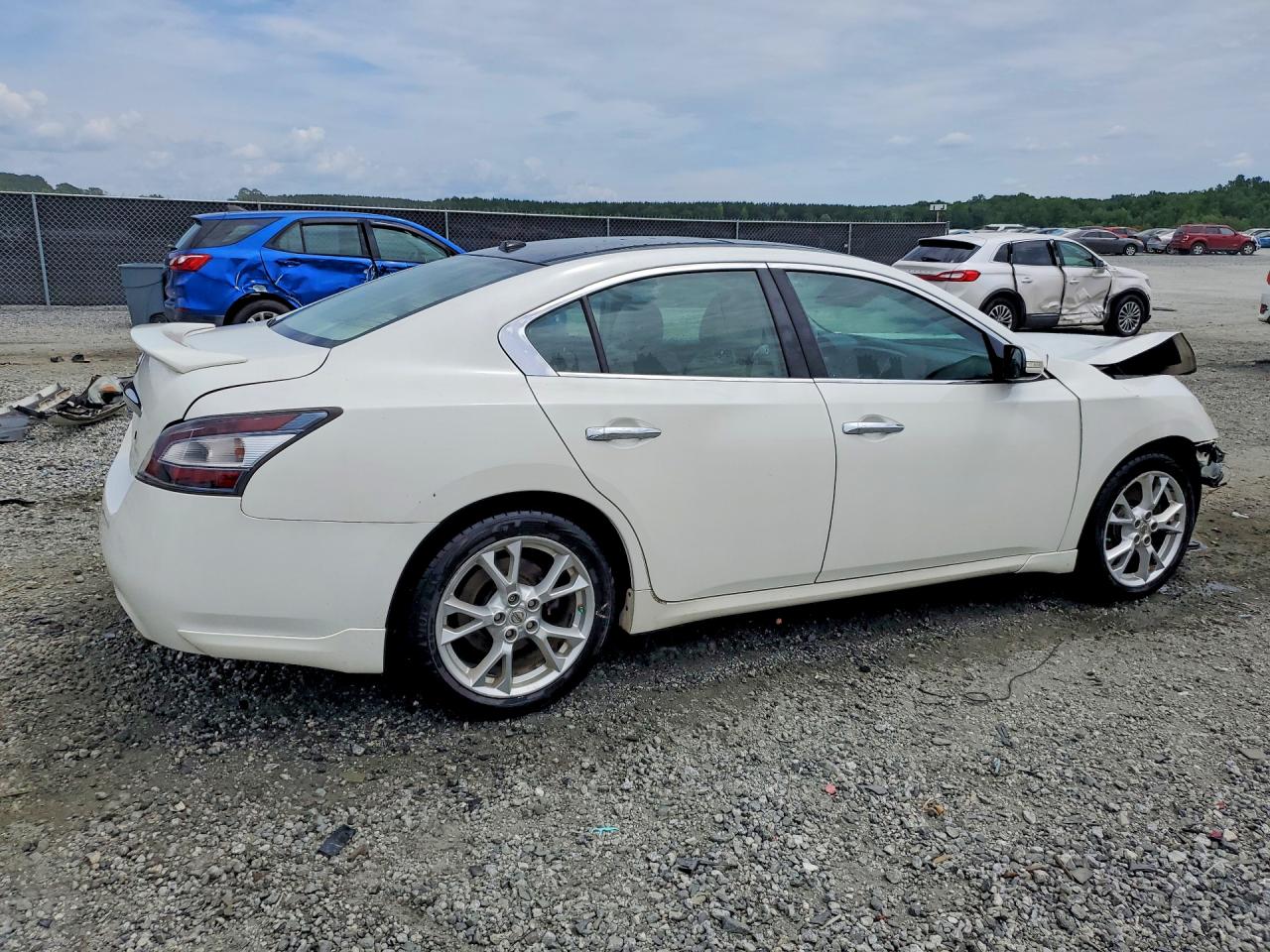 2012 Nissan Maxima 3.5 S White vin: 1N4AA5AP7CC859296