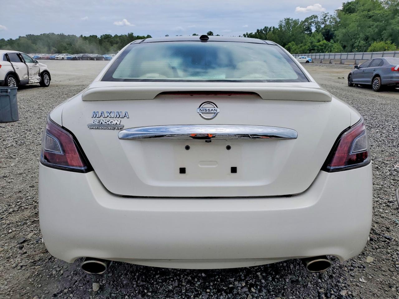 2012 Nissan Maxima 3.5 S White vin: 1N4AA5AP7CC859296