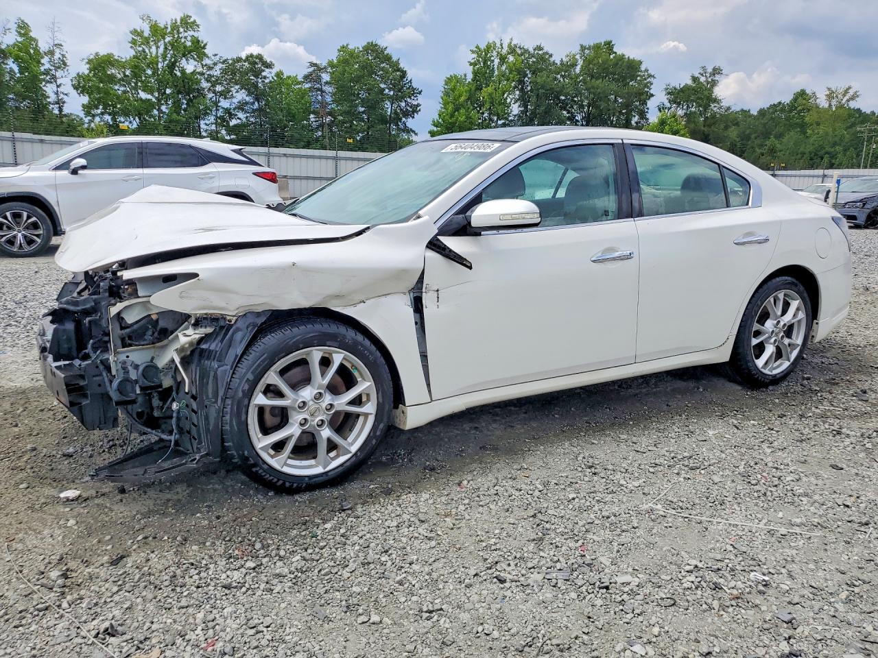 2012 Nissan Maxima 3.5 S White vin: 1N4AA5AP7CC859296