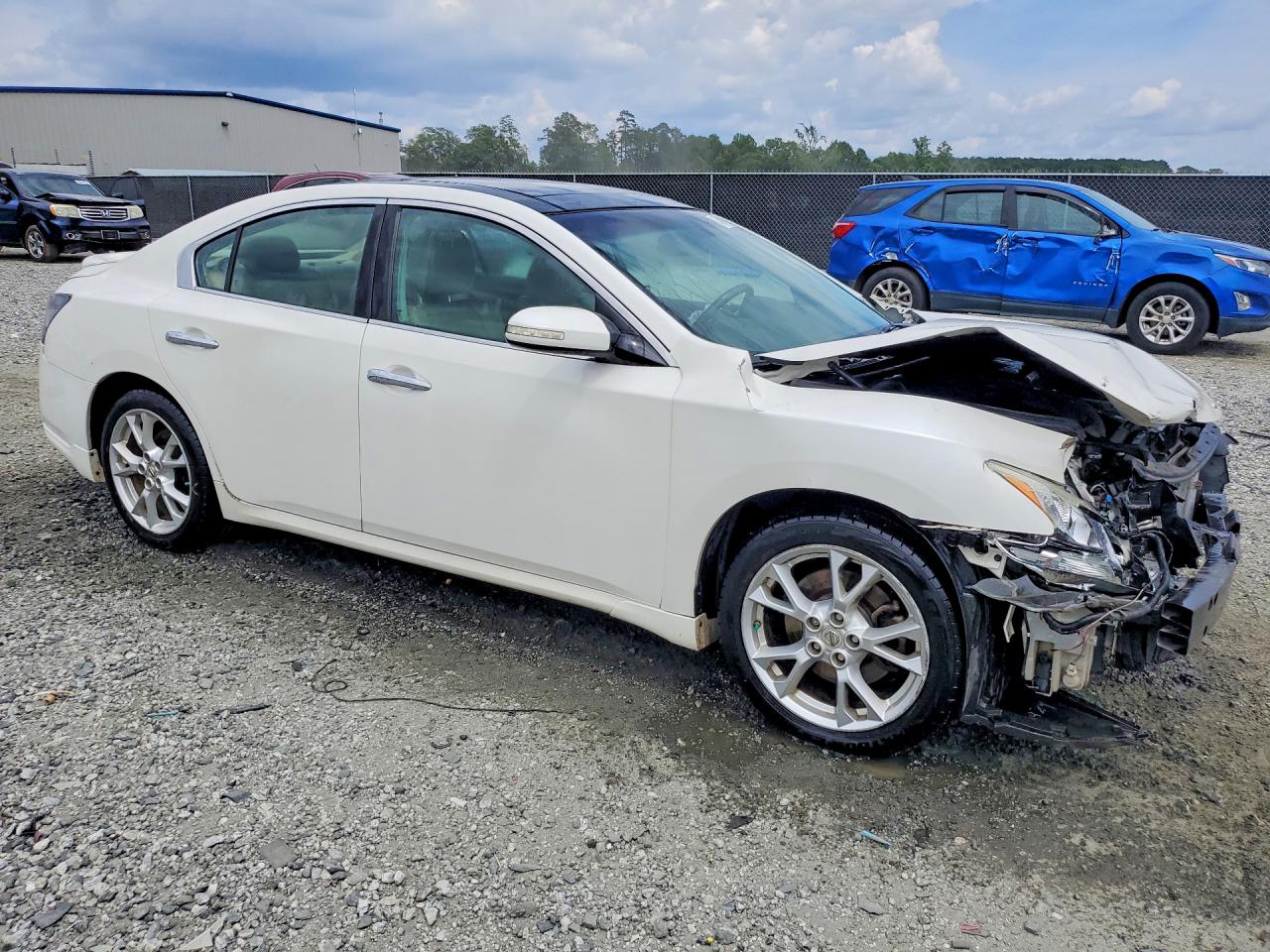 2012 Nissan Maxima 3.5 S White vin: 1N4AA5AP7CC859296