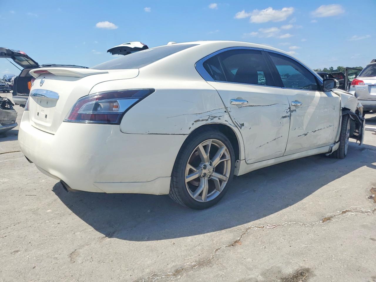 2012 Nissan Maxima 3.5 S White vin: 1N4AA5AP7CC860996